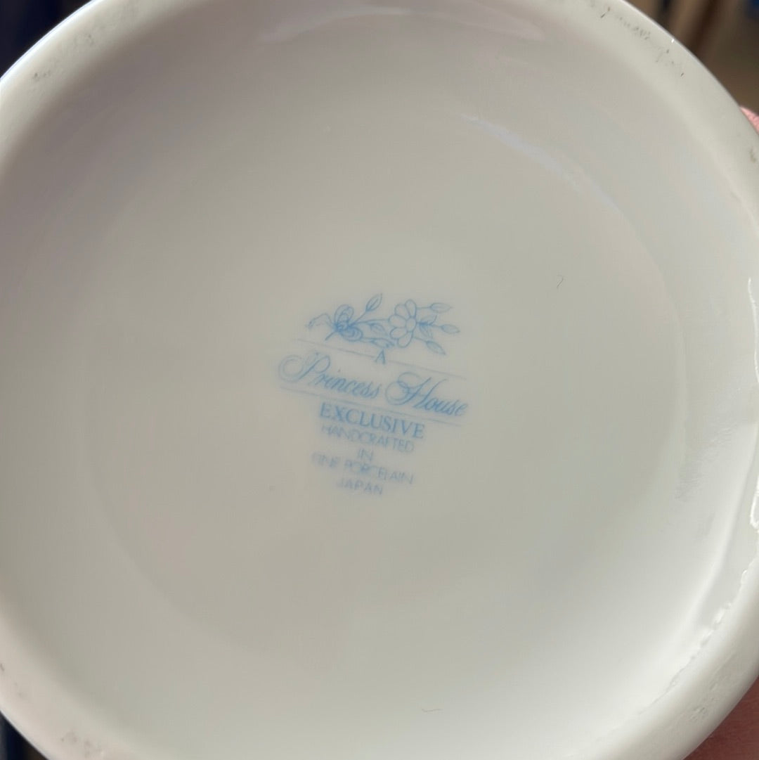 Princess House Floral Lidded Ceramic Canister