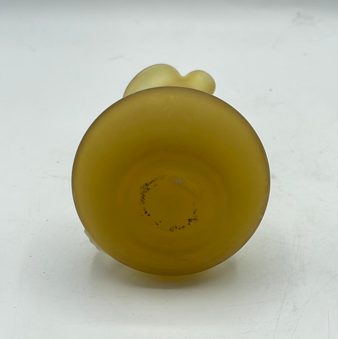 Pilgrim Satin Glass Bud Vase with Flared Top