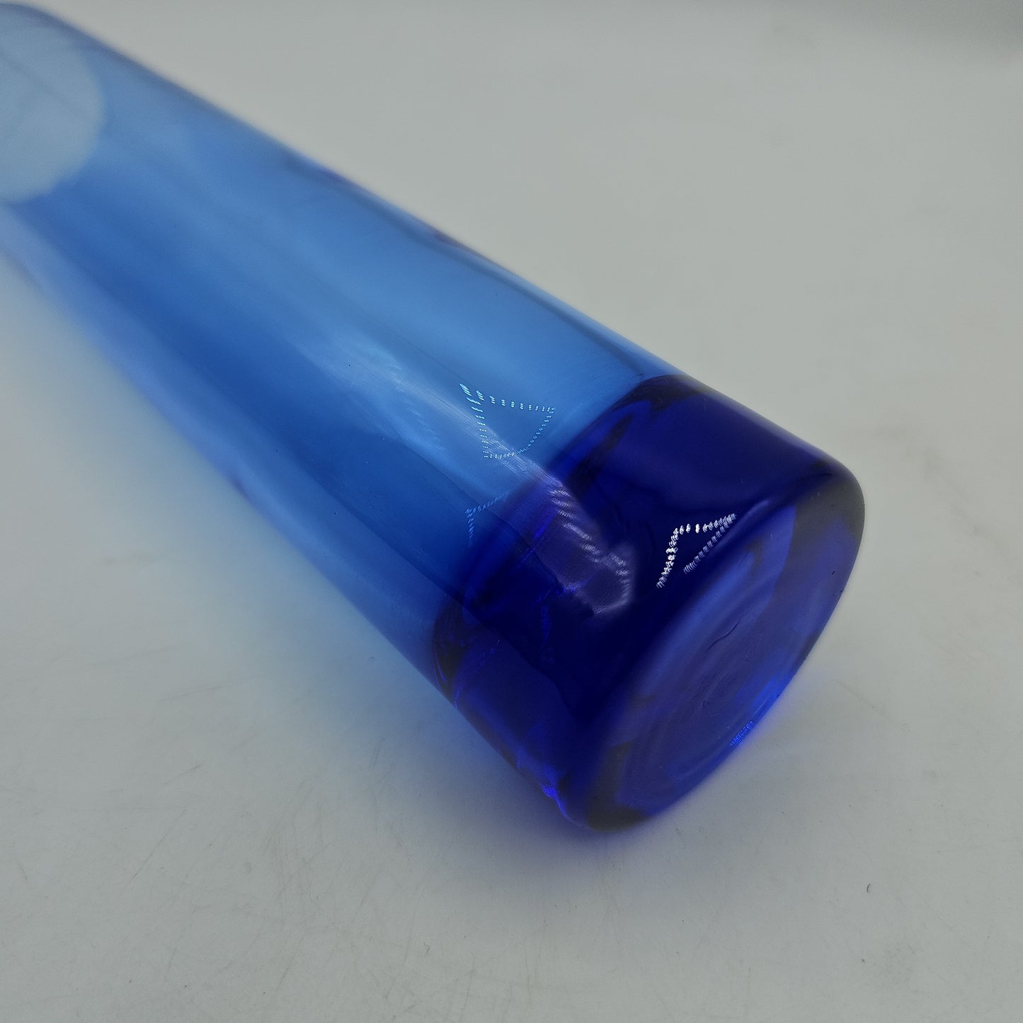 Libbey Cobalt Blue Glass Bud Vase 7.5"