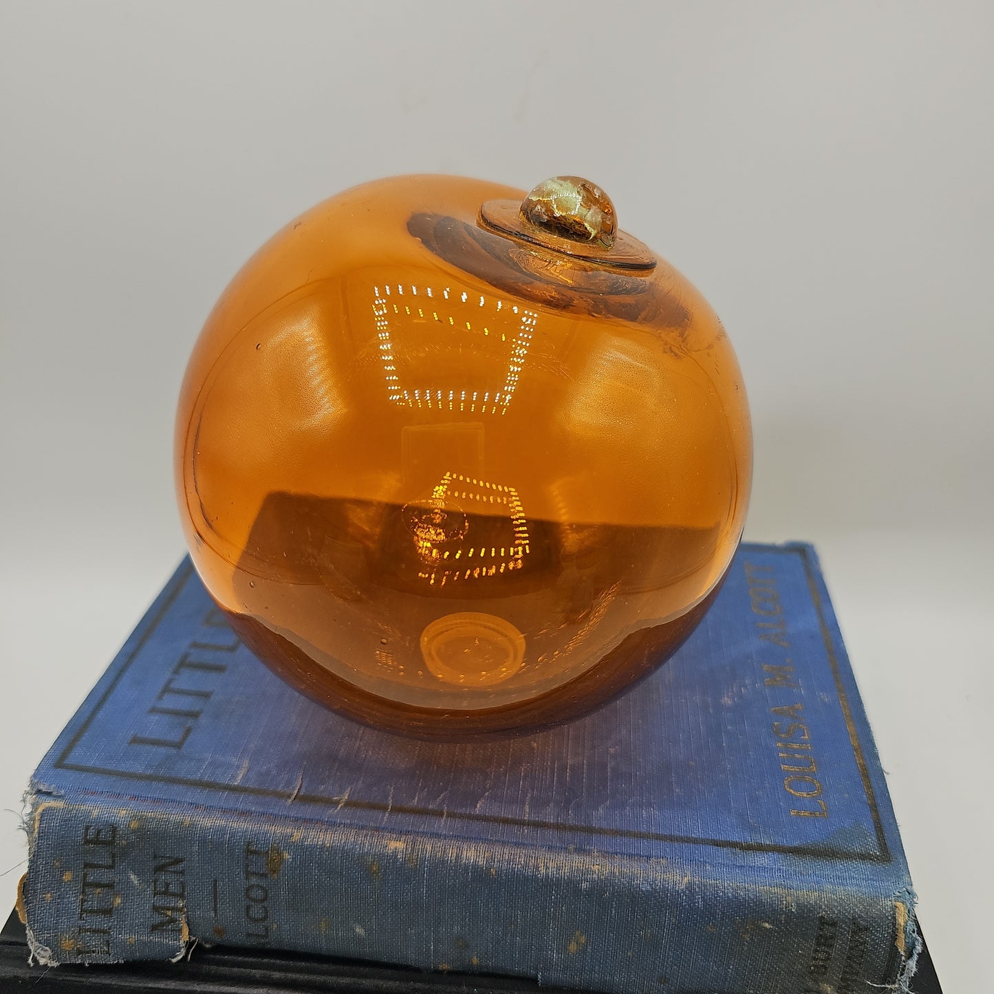 Orange Glass Witches Orb