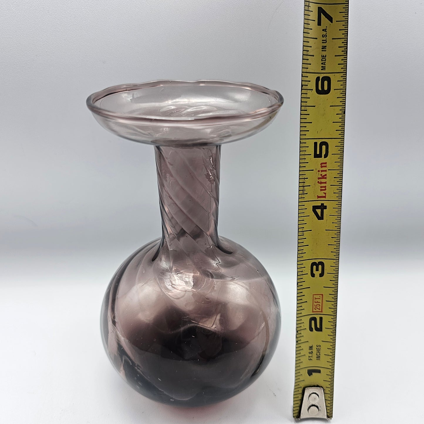 Purple Optic Swirl Vase