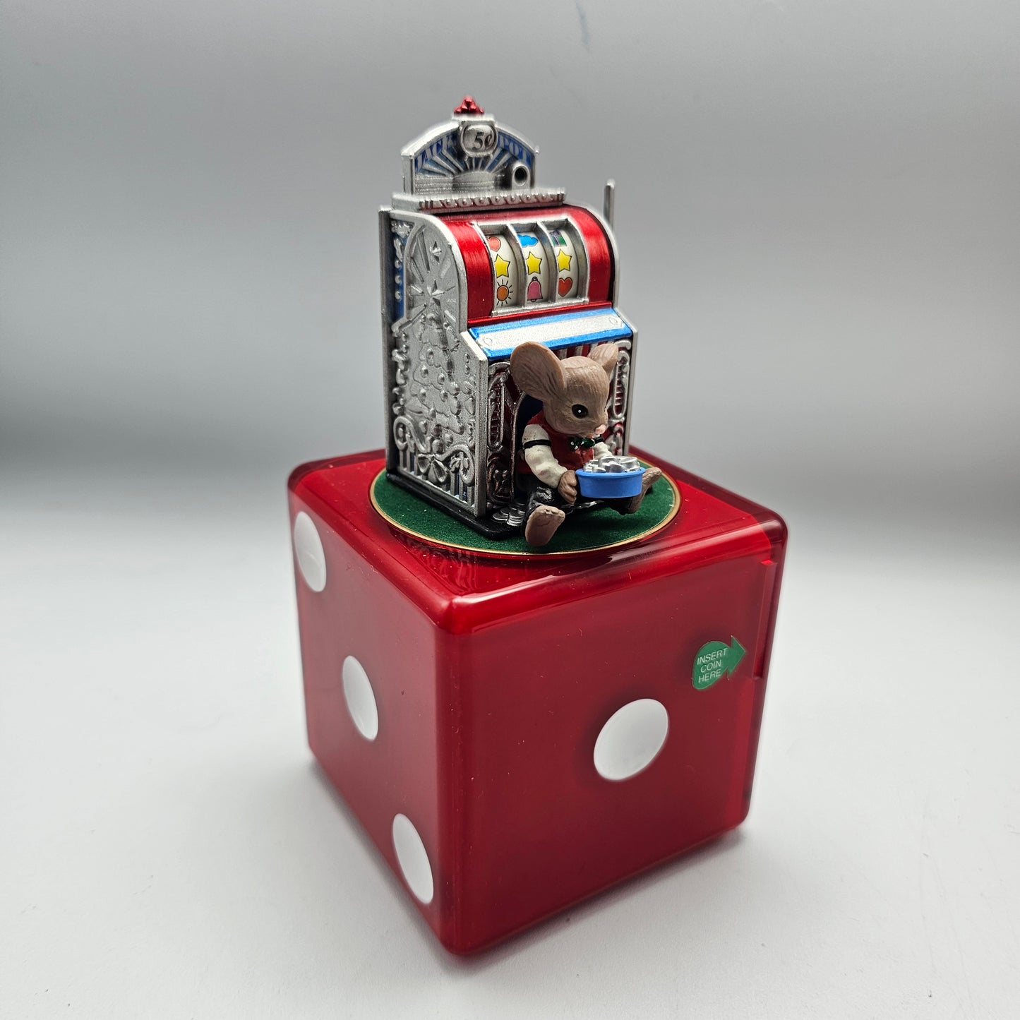 Vintage Mice and Dice Music Box by Enesco