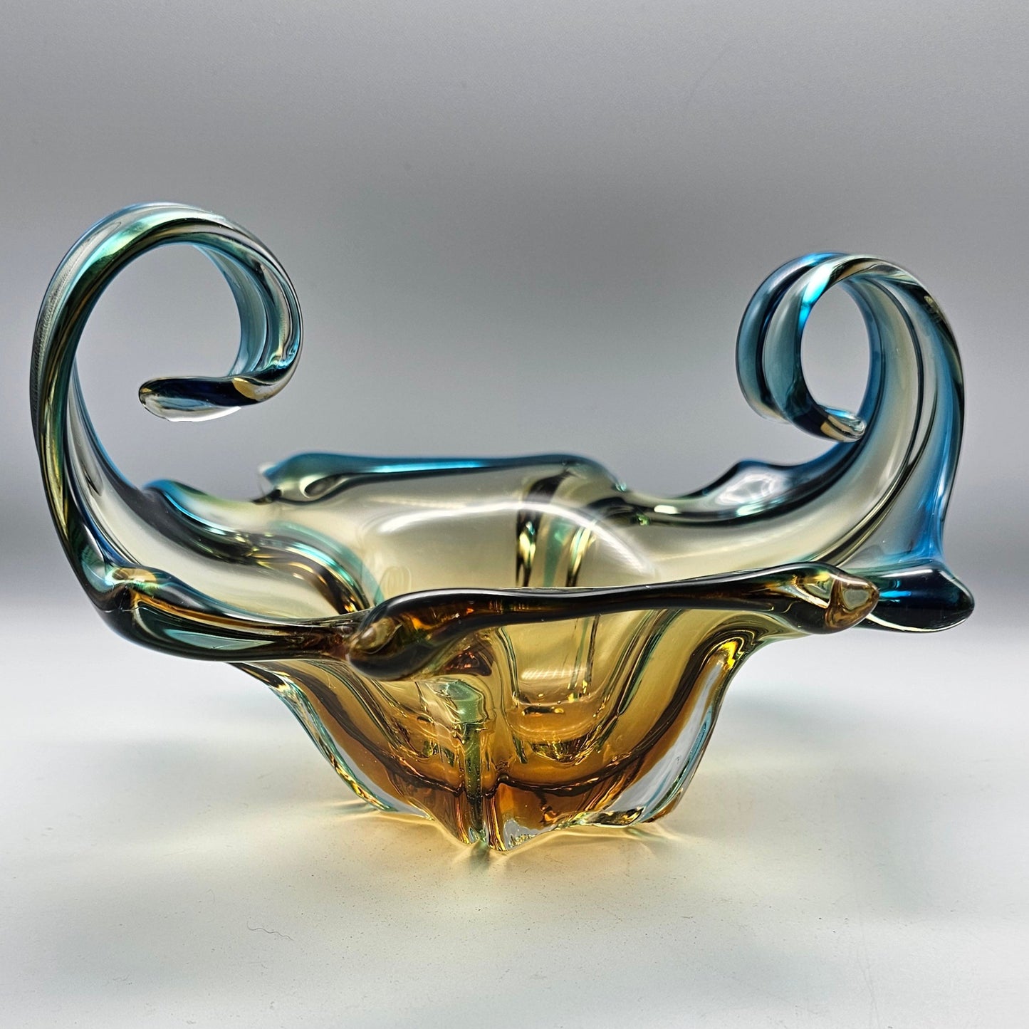 Vintage Art Glass Console Bowl