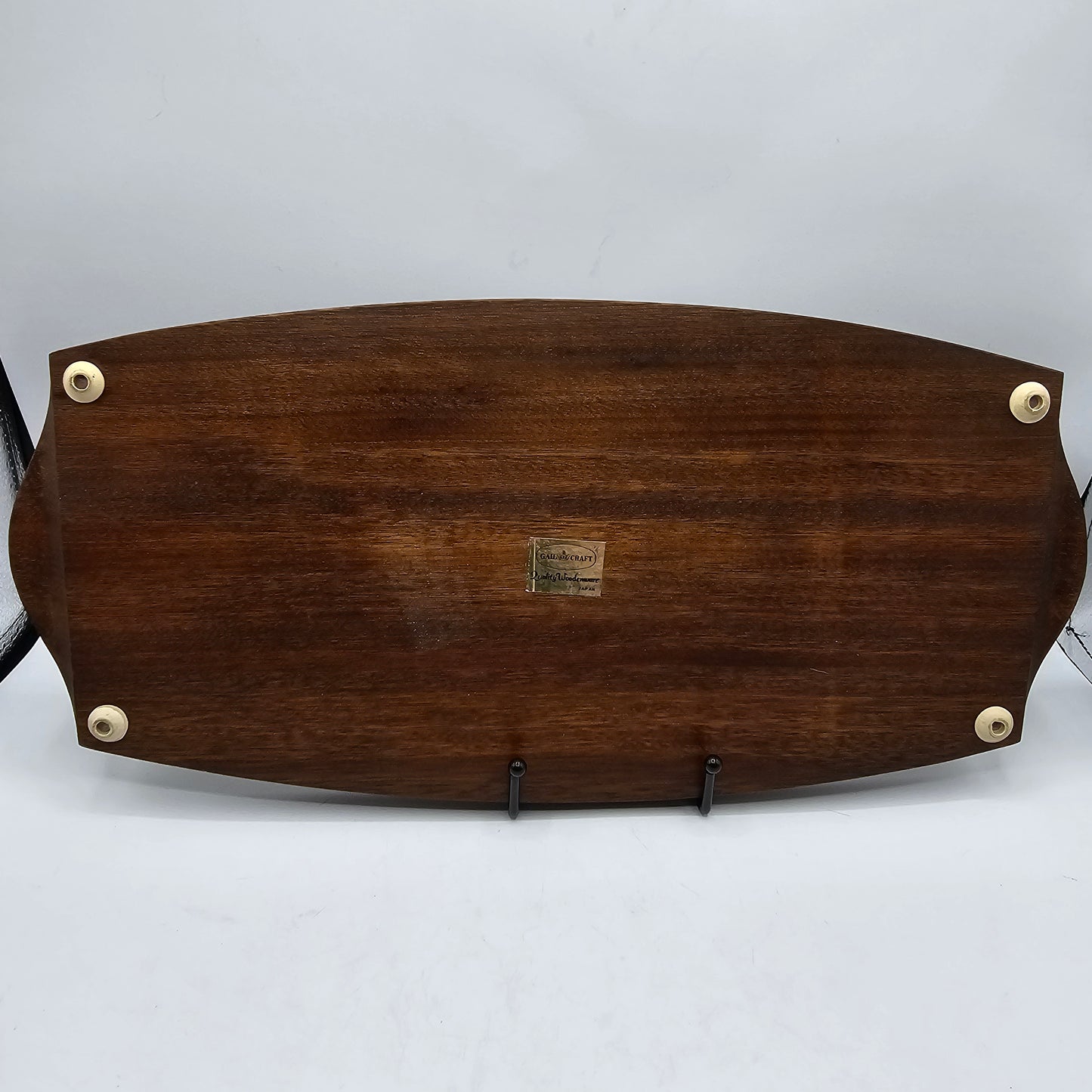 Vintage Wooden and Tile Cheese or Charcuterie Board with Fruit Basket Design ~ Gail Craft Japan