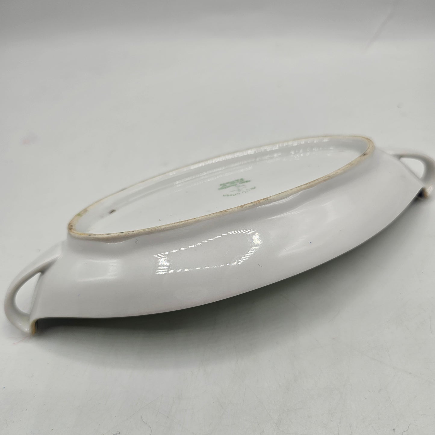 Japanese Hand Painted Boat Shaped Trinket Dish