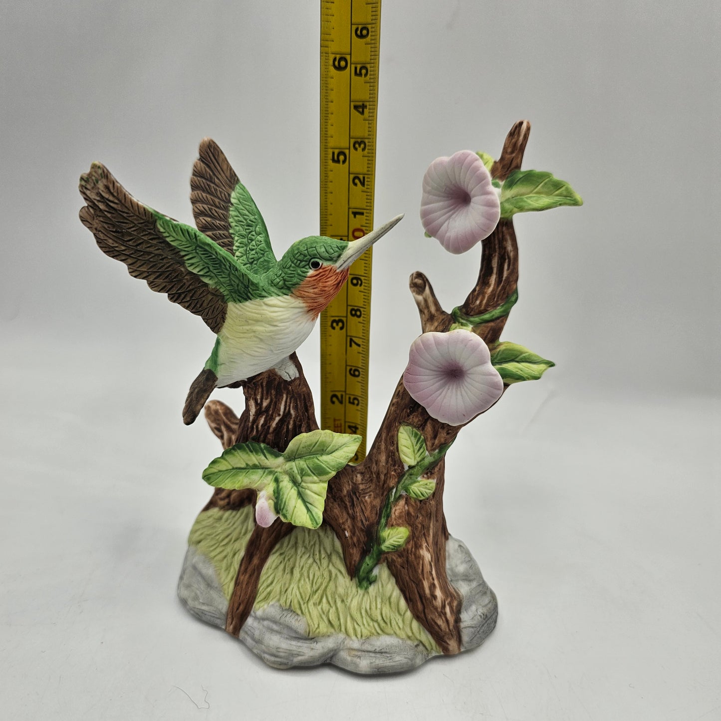 Vintage Hand Painted Porcelain Hummingbird Figurine