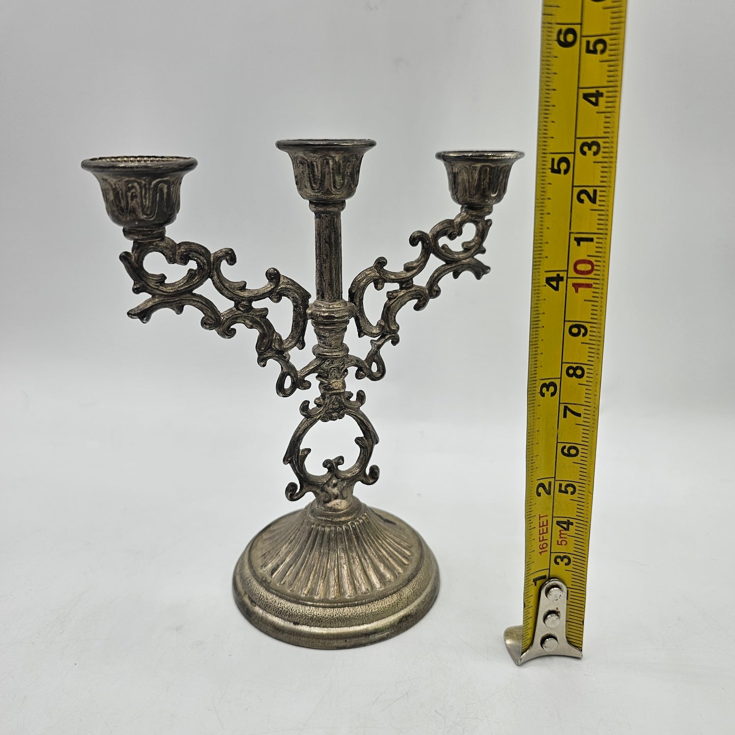 Silver Plated Candelabra for 3 mini Taper Candles