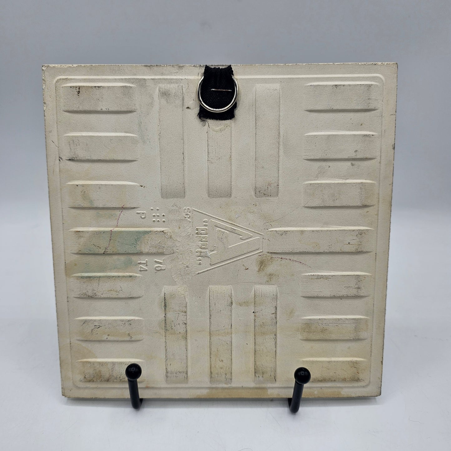 Vintage Jerusalem Tile with Wall Hanger