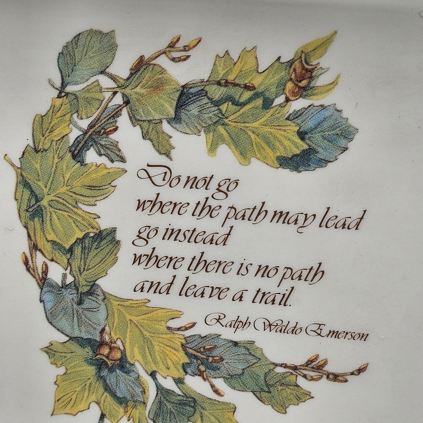 Ceramic Scroll with Emerson Quote Figurine