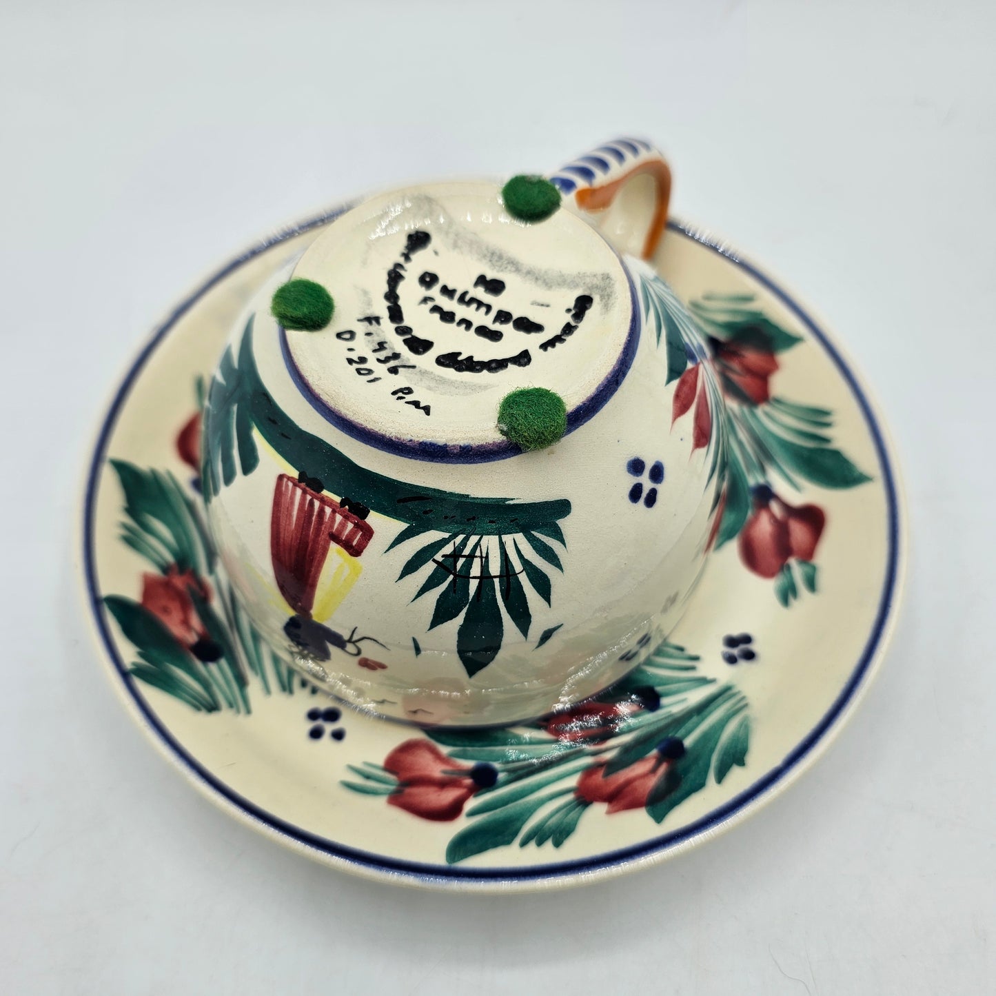 Henriot Quimper France Cup and Saucer Set