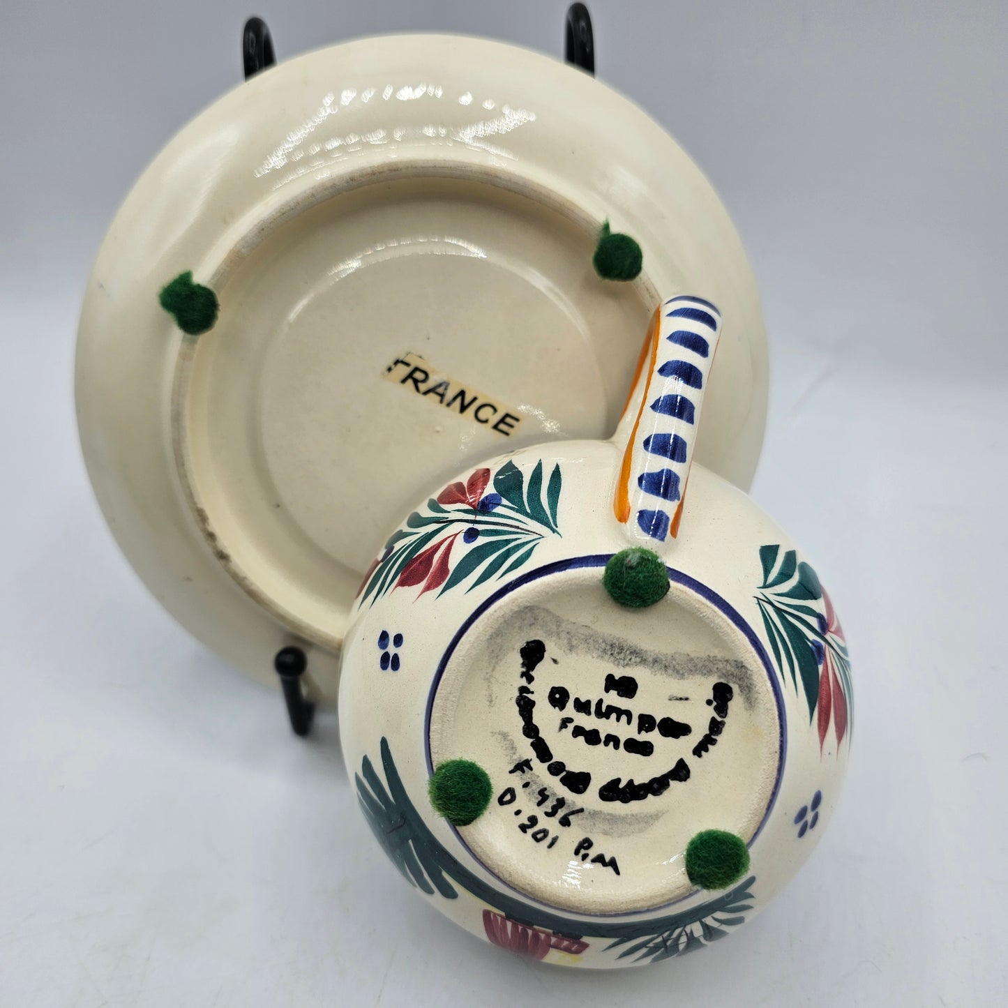 Henriot Quimper France Cup and Saucer Set