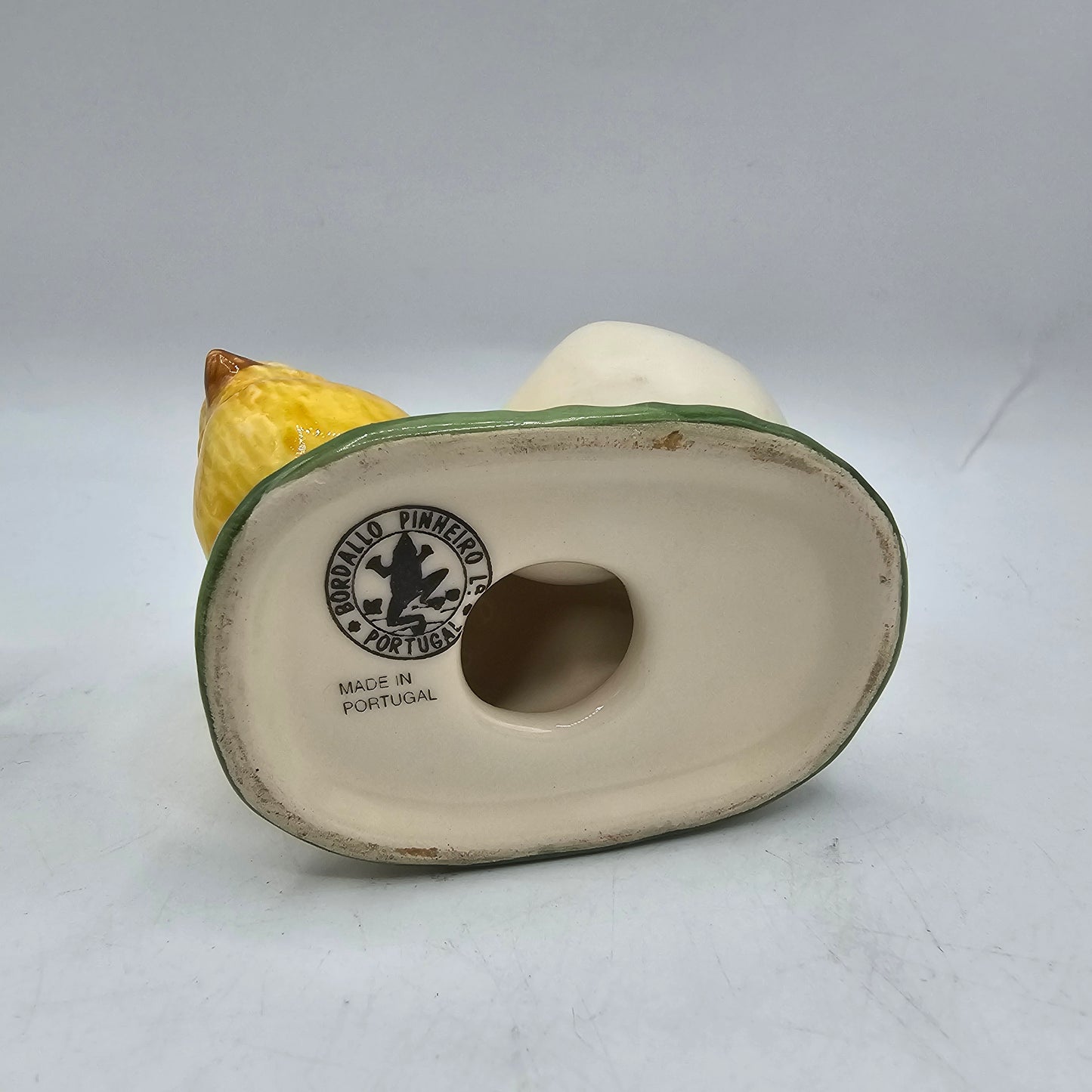 Ceramic Chick and Broken Egg Egg Cup Made in Portugal by Bordello Pinheiro - Set of 2