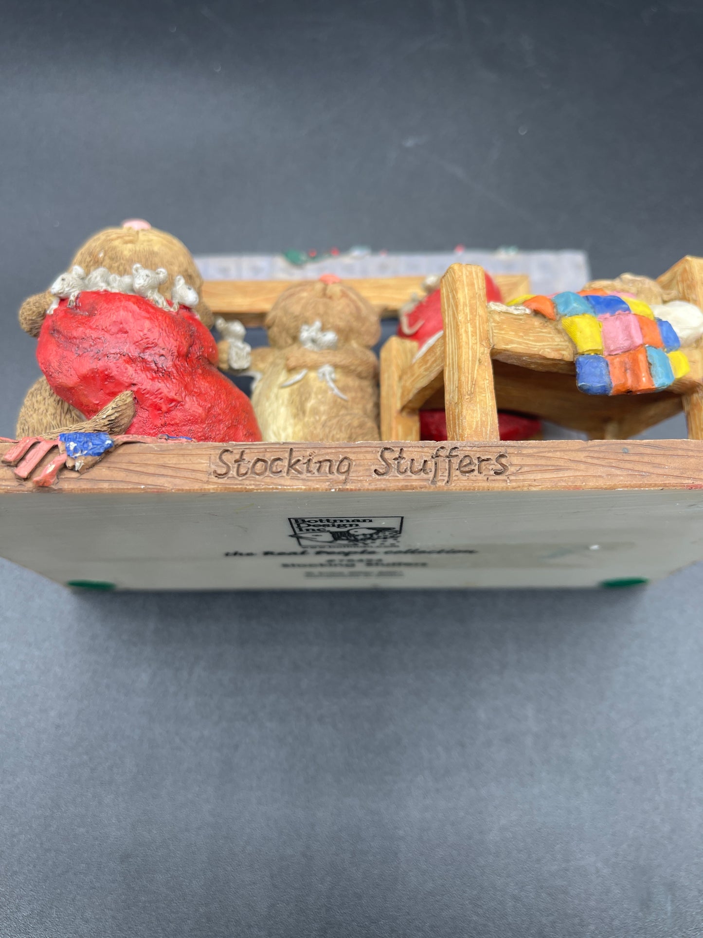 Bottman Designs - The Real People - "Stocking Stuffers" Cat Family Diorama Figurine
