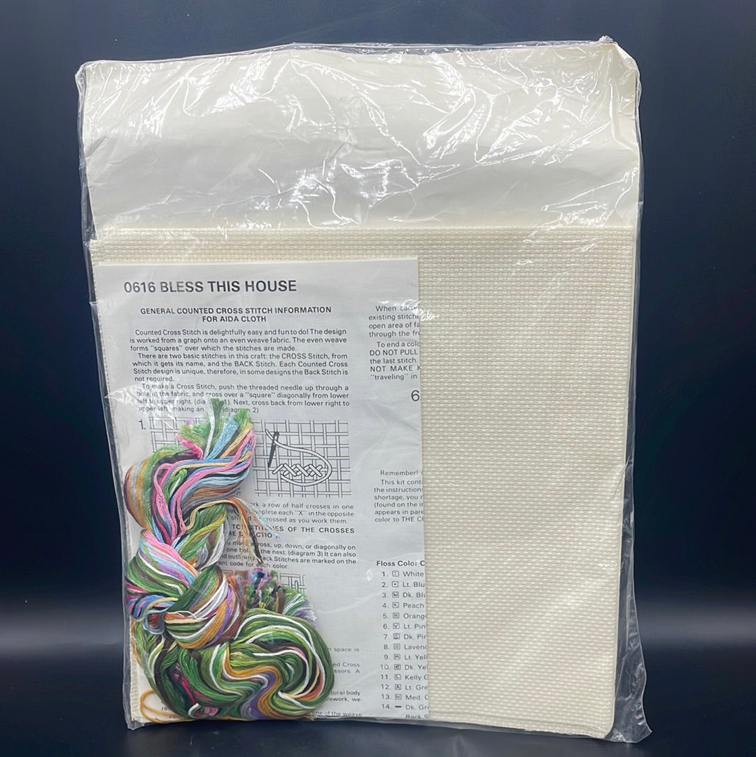 "Bless This House" Counted Cross Stitch Kit