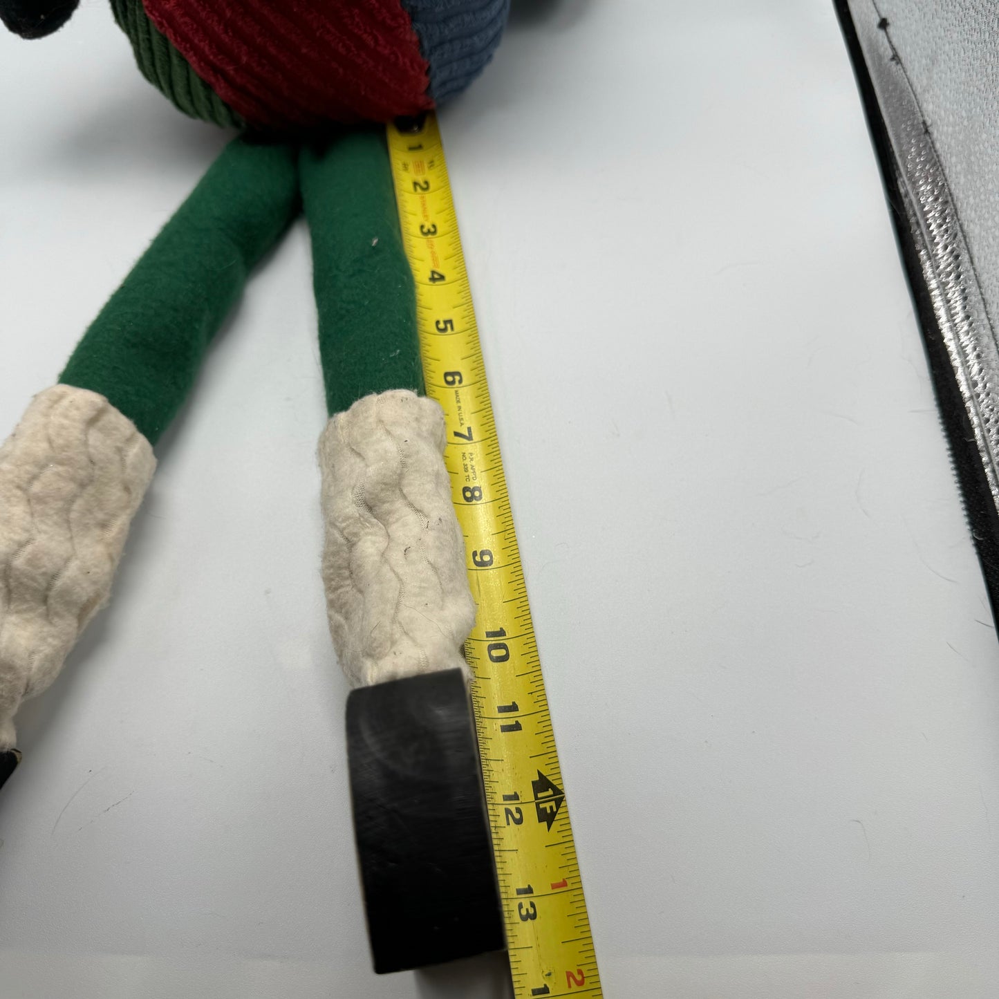 Plush Shelf Sitter Santa with Wooden Boots