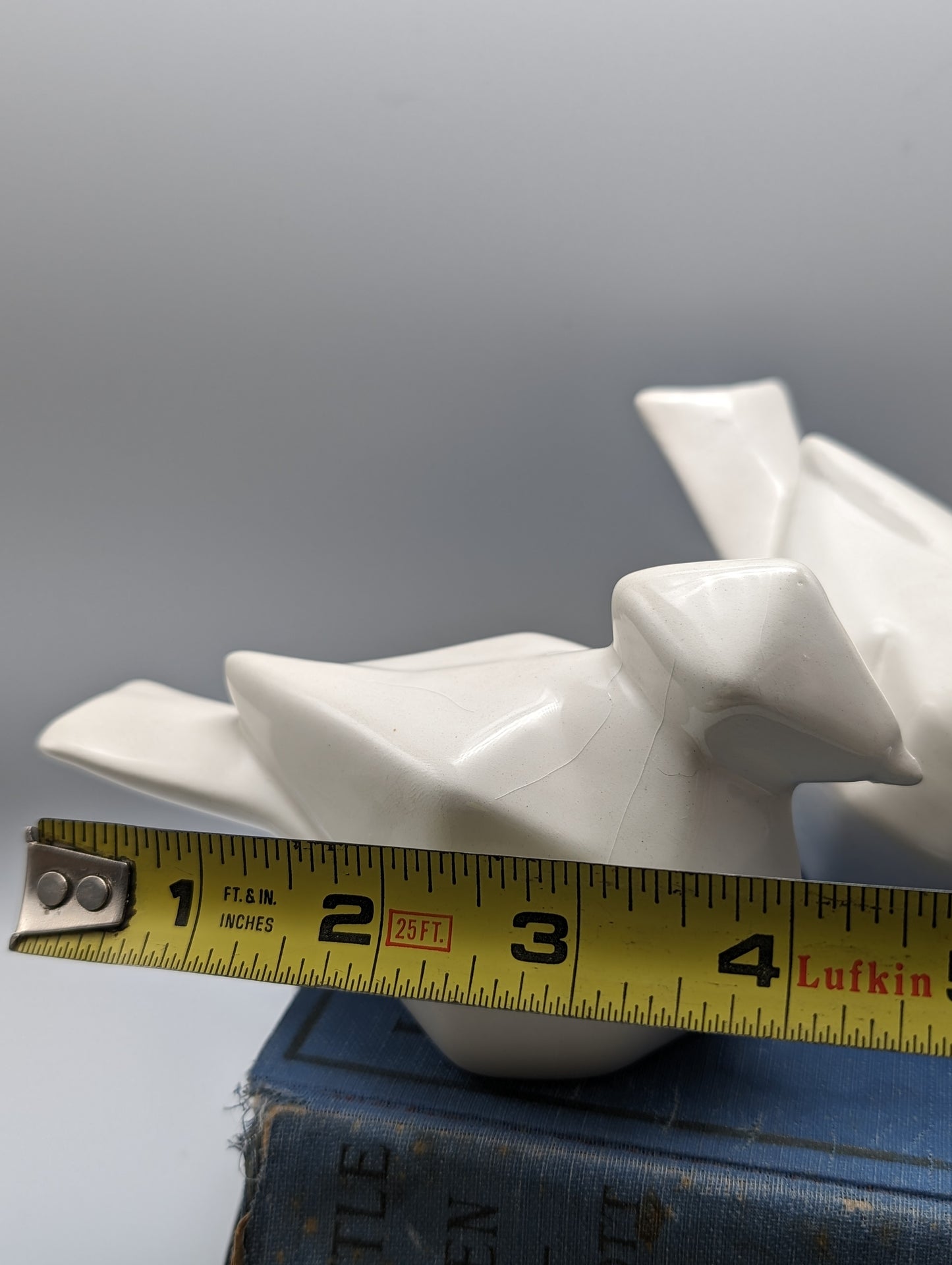 White Ceramic Birds - Set of 3