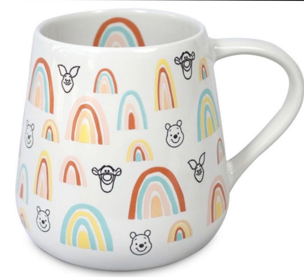 Disney Winnie the Pooh Rainbow Mug with Tigger and Piglet