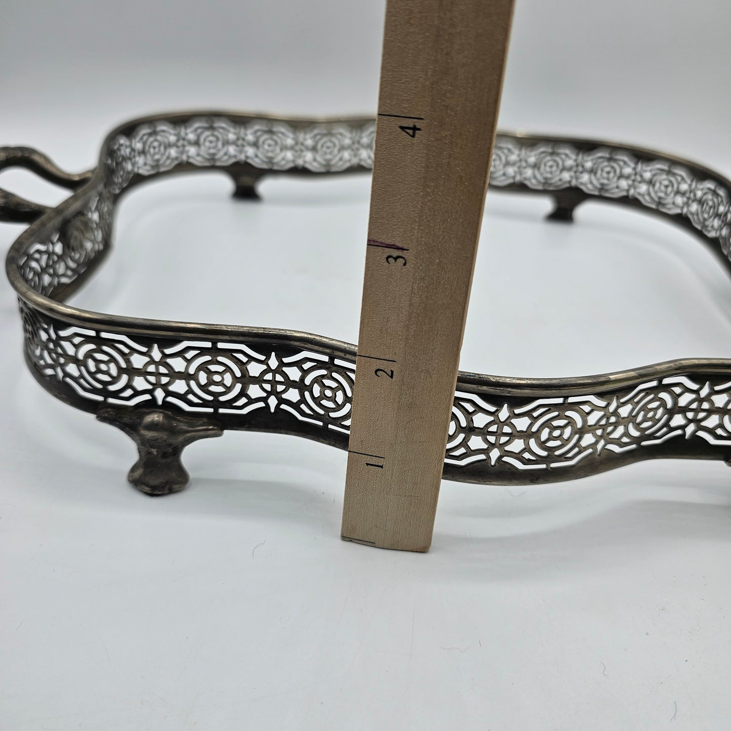 Vintage Silver Plated Footed Casserole Holder