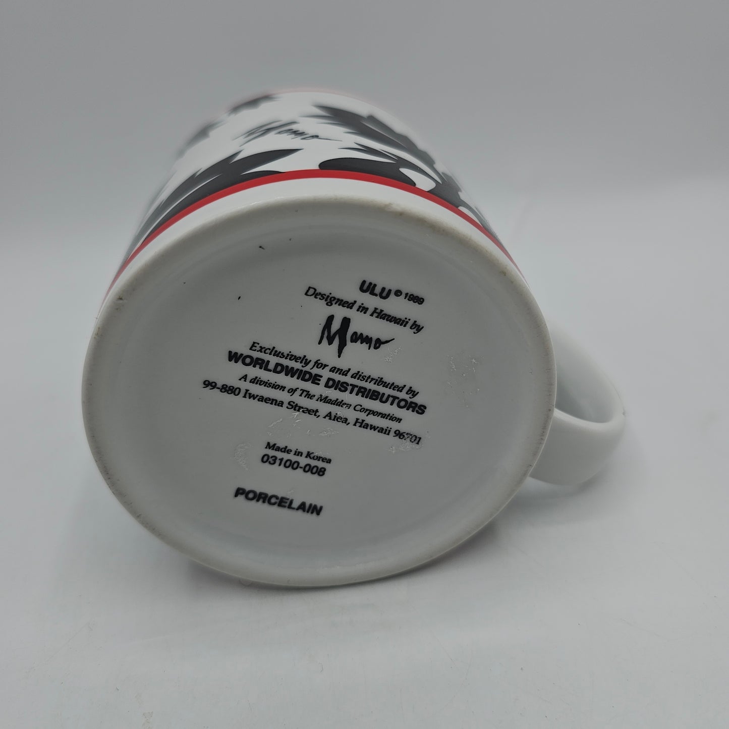 Mamo of Hawaii, Aloha Airlines Porcelain Coffee Mug