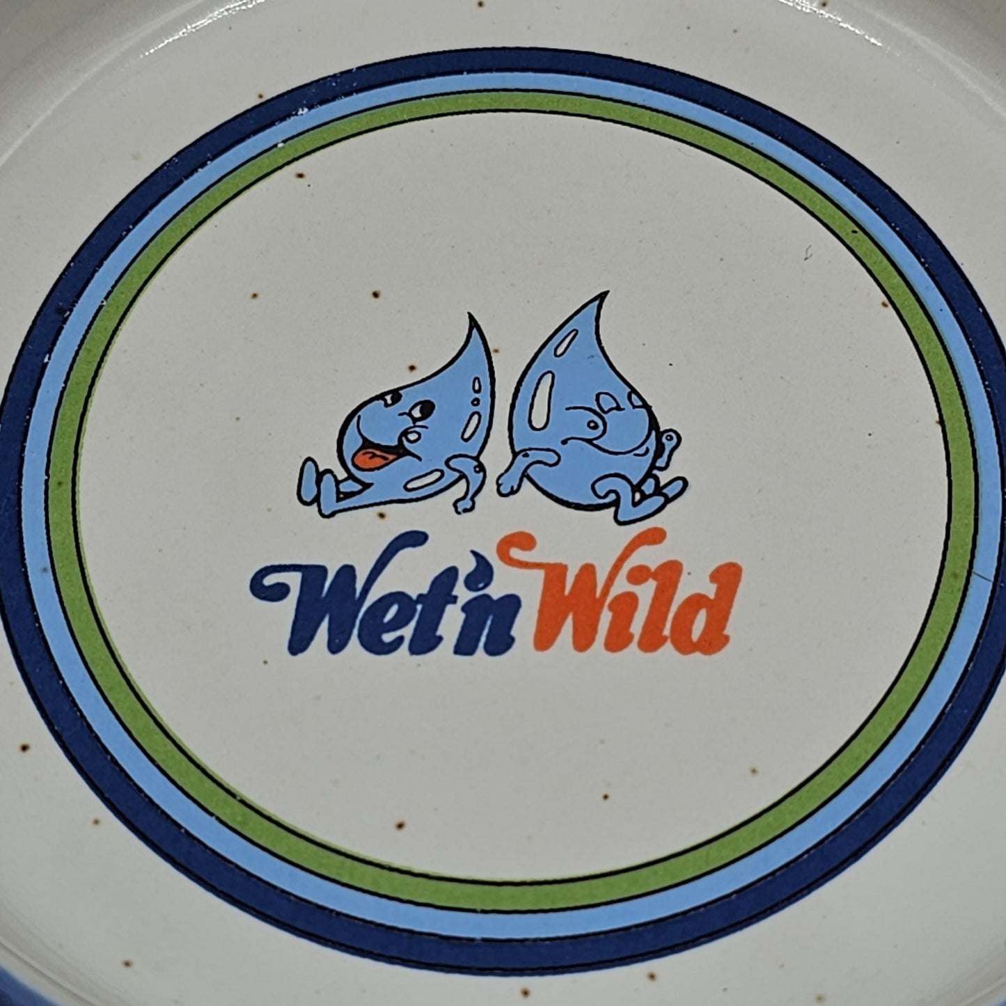 Vintage Wet and Wild Ceramic Ashtray Advertising Piece