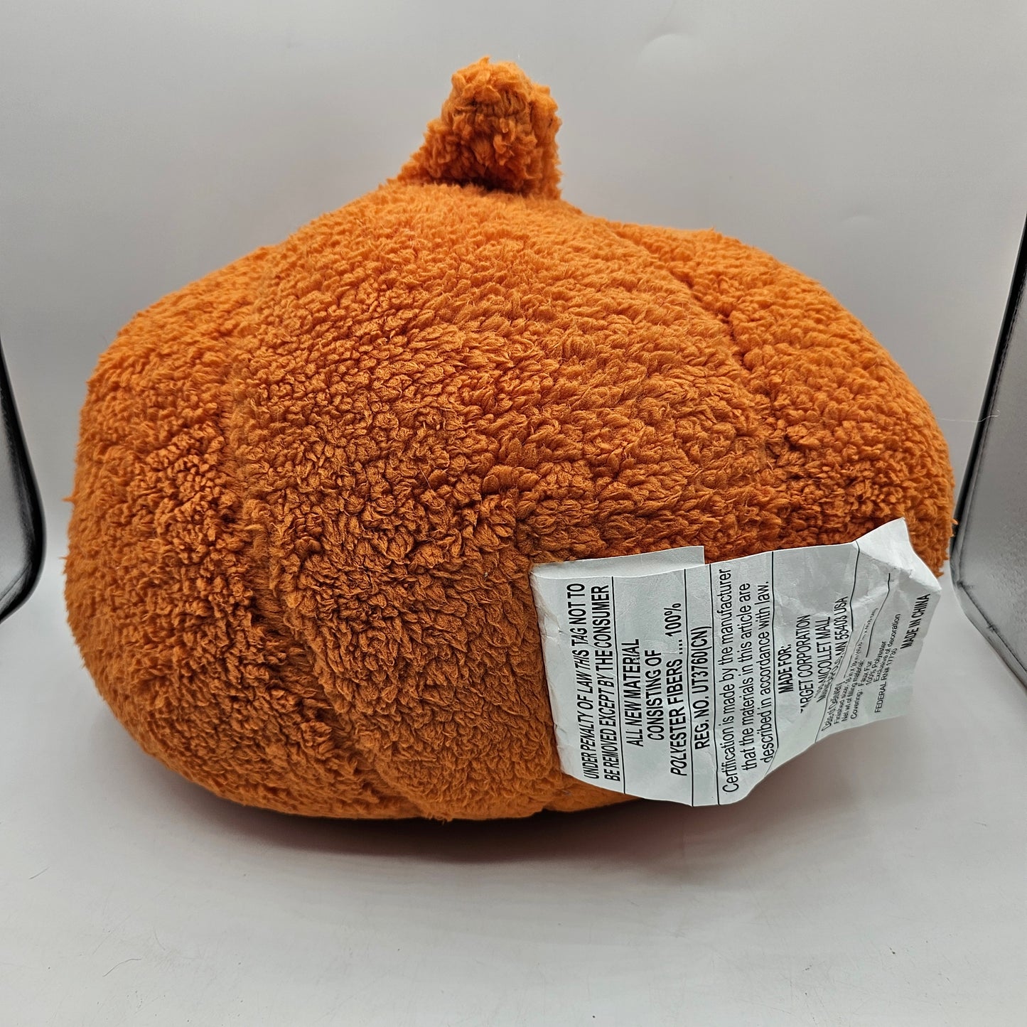 Hyde and Eek Plush Fleece Halloween Jack O Lantern Pumpkin Throw Pillow / Cushion