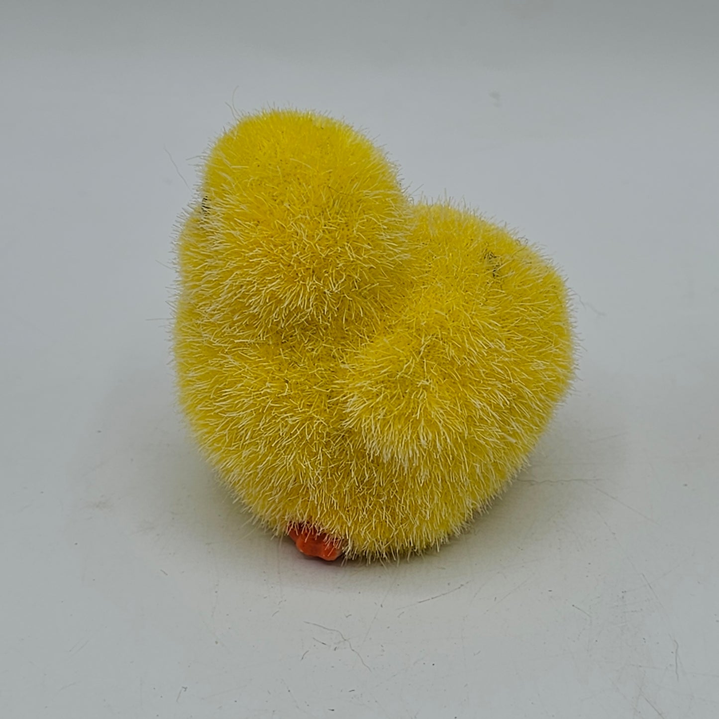 Yellow Flocked Resin Easter Baby Chick Figure