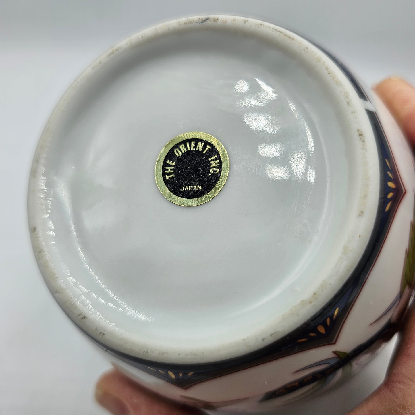Floral Ceramic Lidded Asian Ginger Jar