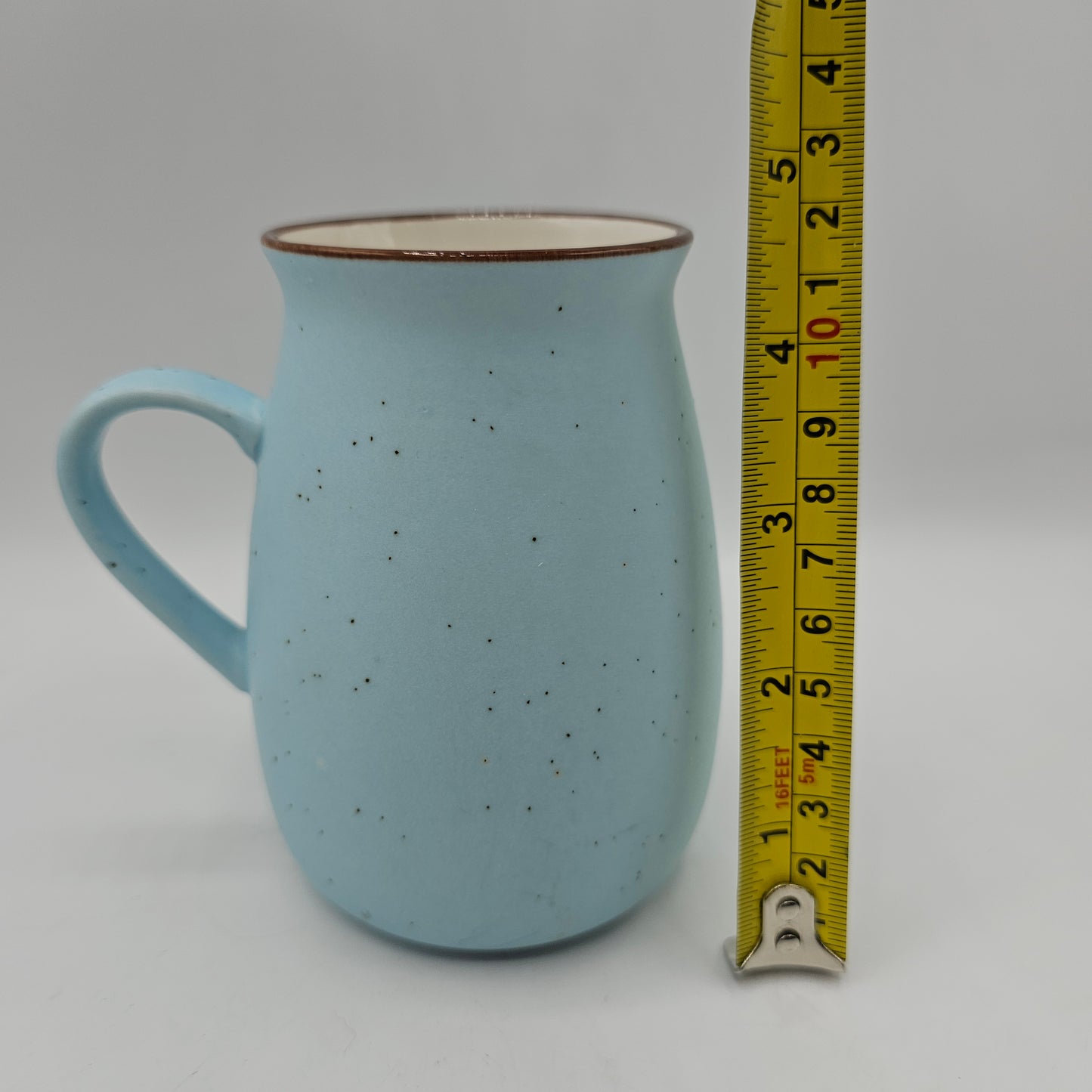 Robin's Egg Blue Speckled Satin Finish Mug