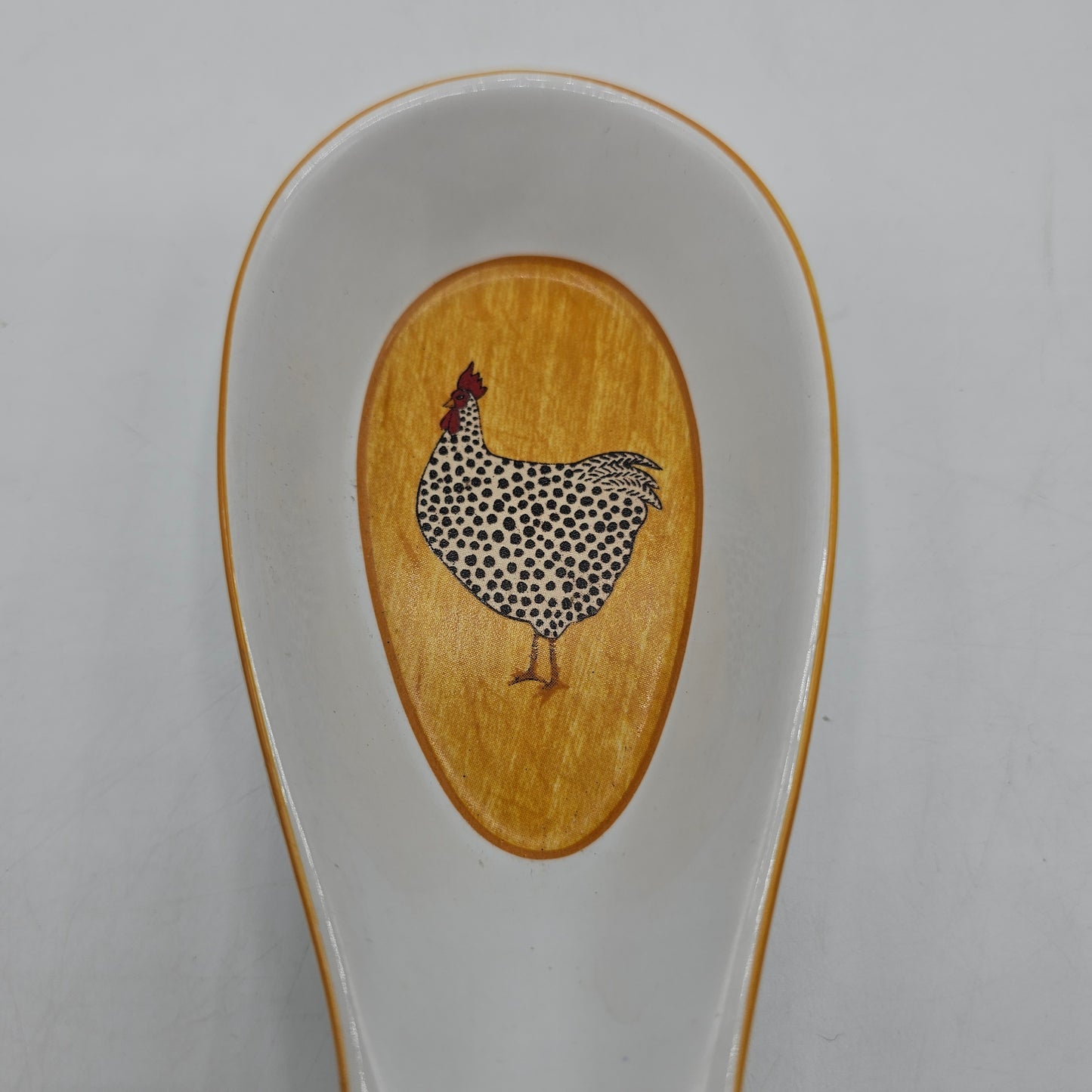Warren Kimble Chicken Rooster Ceramic Spoon Rest