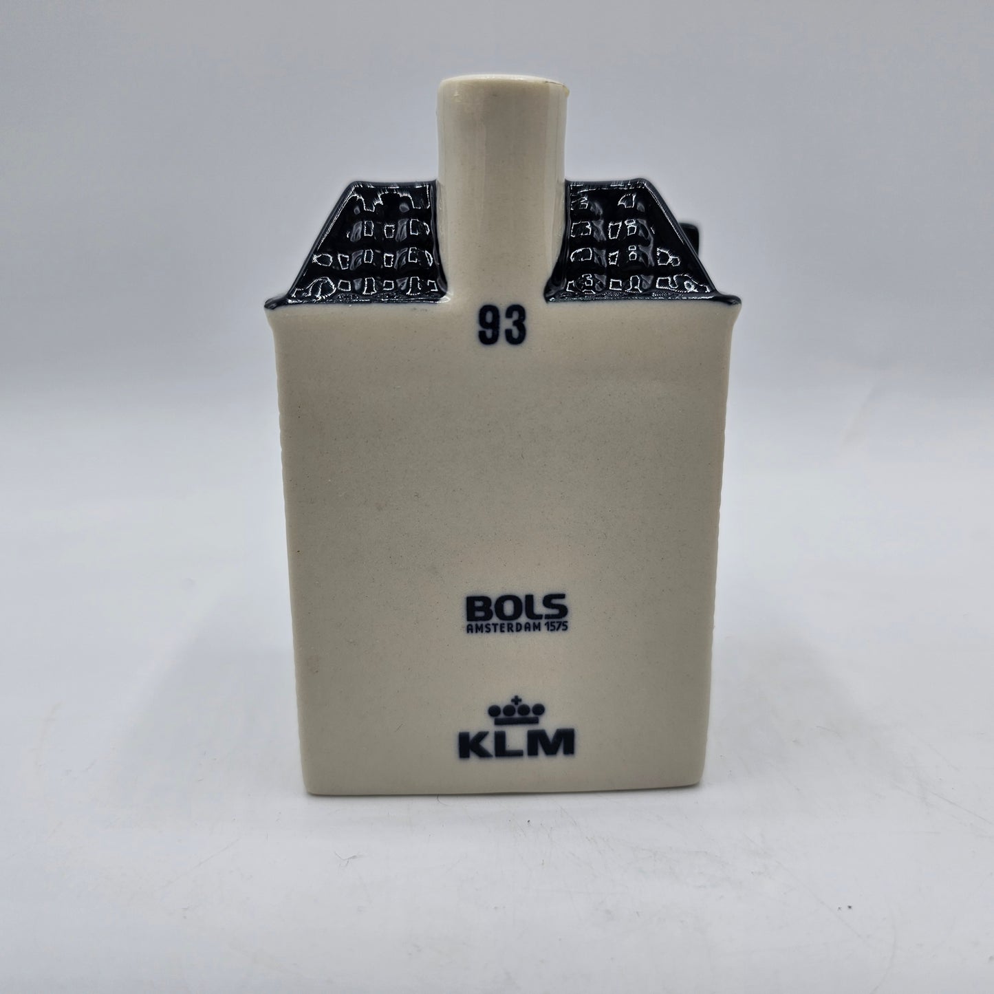 KLM Blue Delftware Miniature Ceramic House - Number 93, SieboldHuis, Leiden, Netherlands