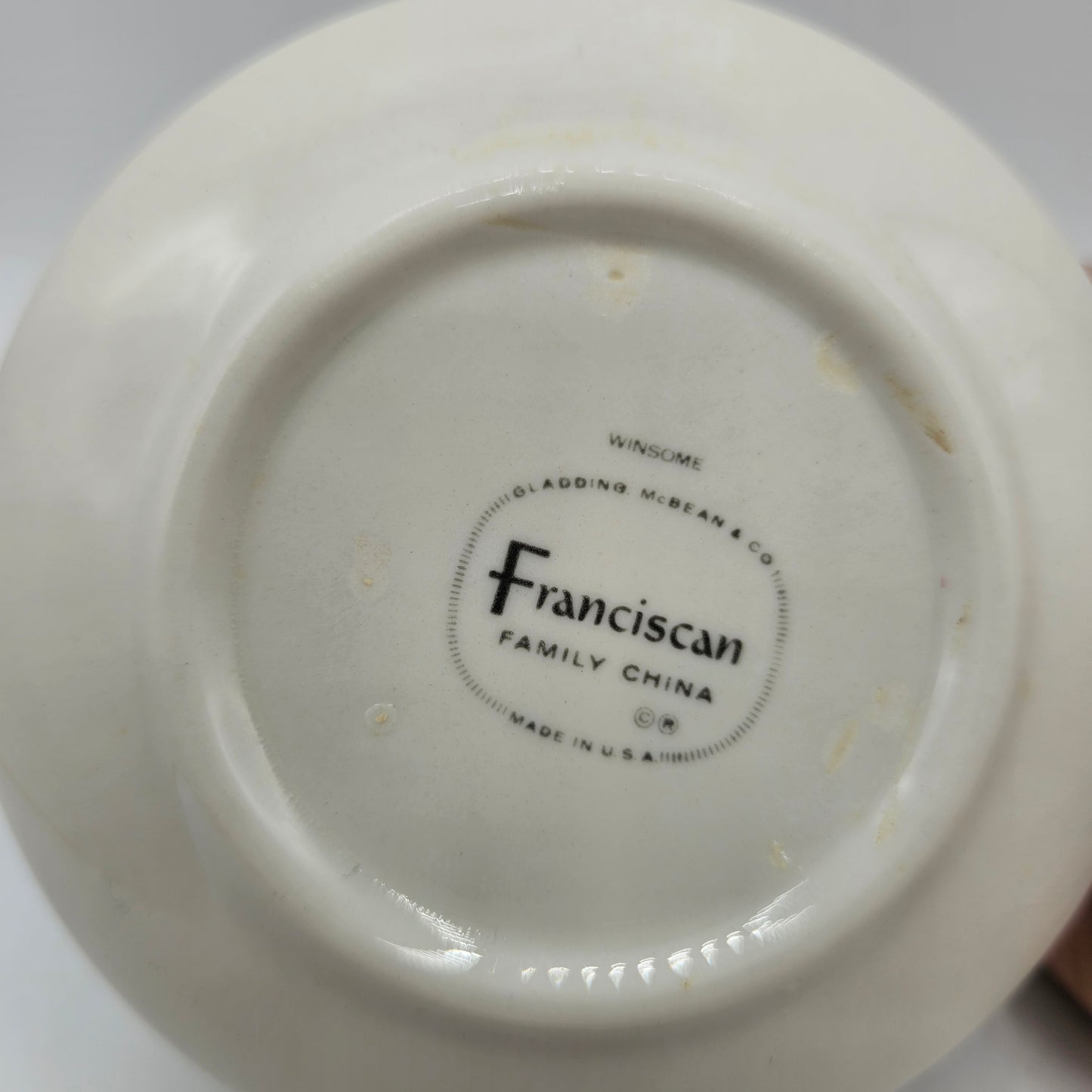 Franciscan Winsome Lidded Ceramic Sugar Bowl or Trinket Box with Floral Design