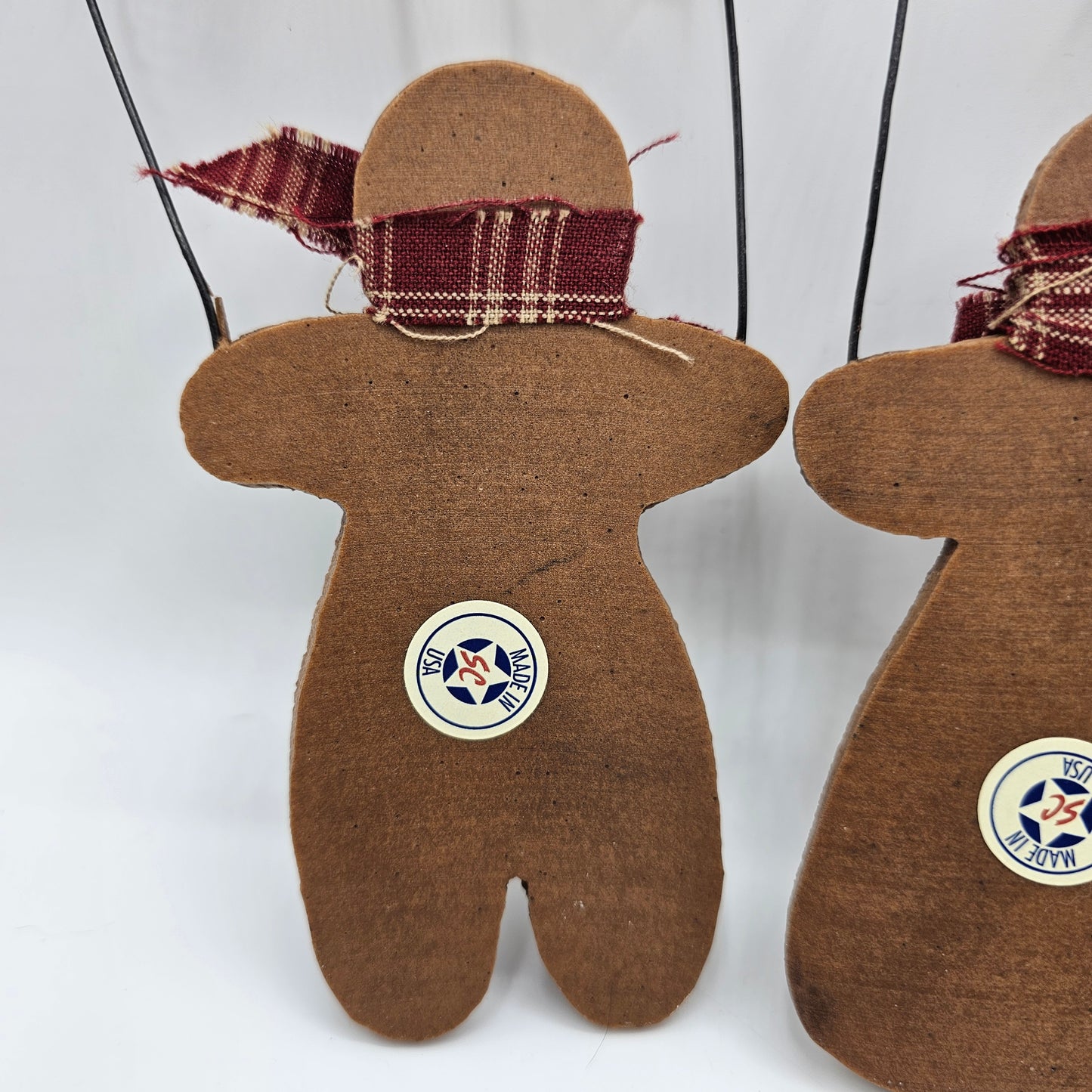 Ginger Bread Man Ornaments Set of 4