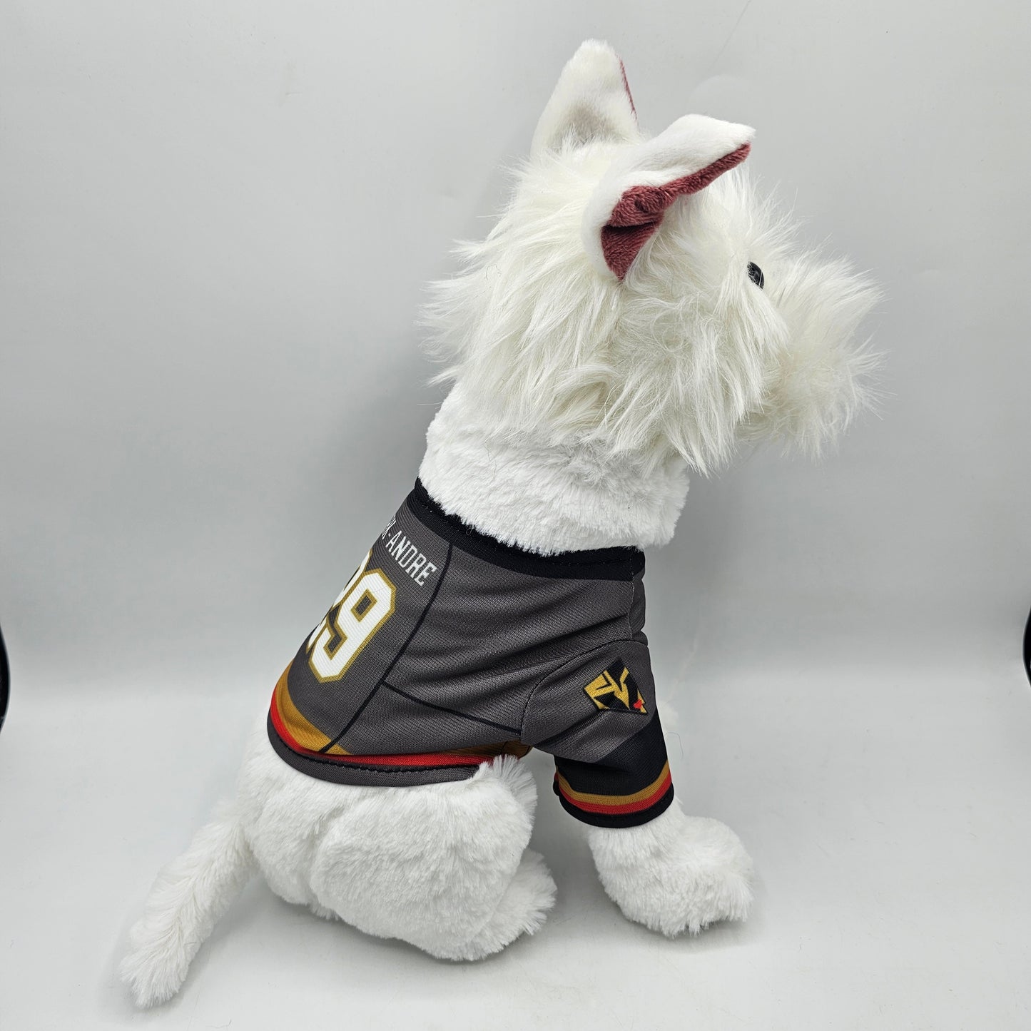 Las Vegas Golden Knights Plush Mascot Bark Andre Stuffed Toy Dog - 10" by Pawkey Dogs
