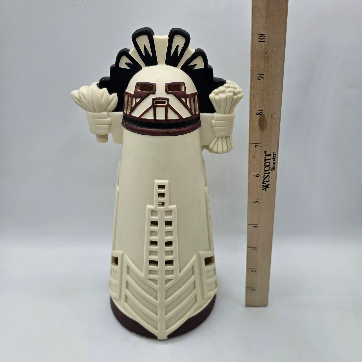 Ceramic Kachina Doll Candle Holder by Partylite
