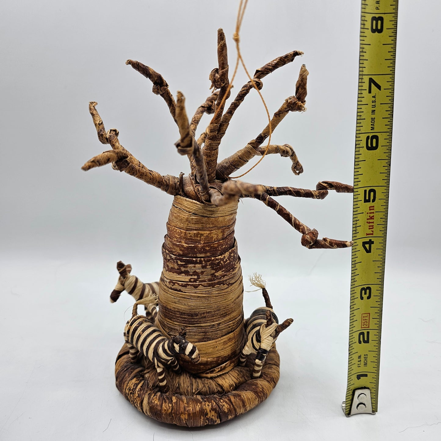 Banana Leaf Jewelry / Ring Holder Tree with Zebras