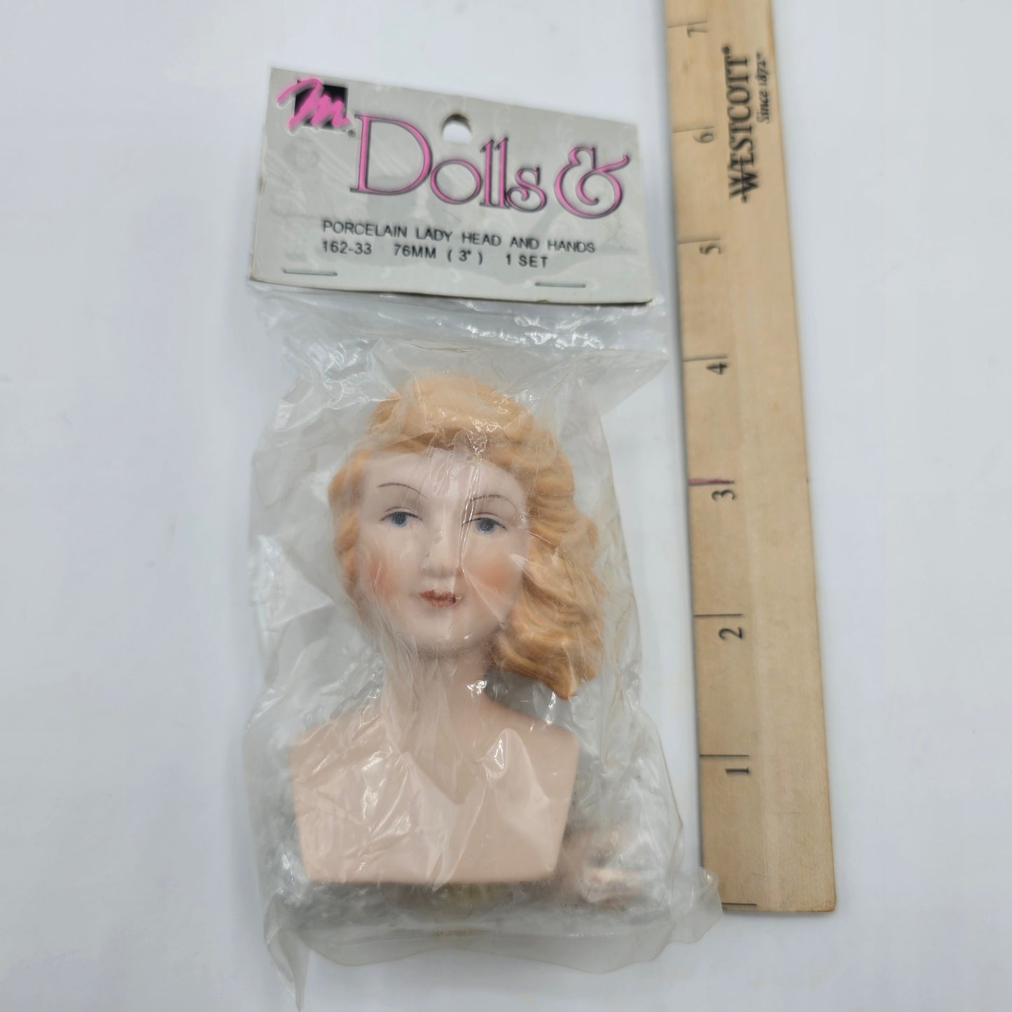 Porcelain Lady Head and Hands - Blonde