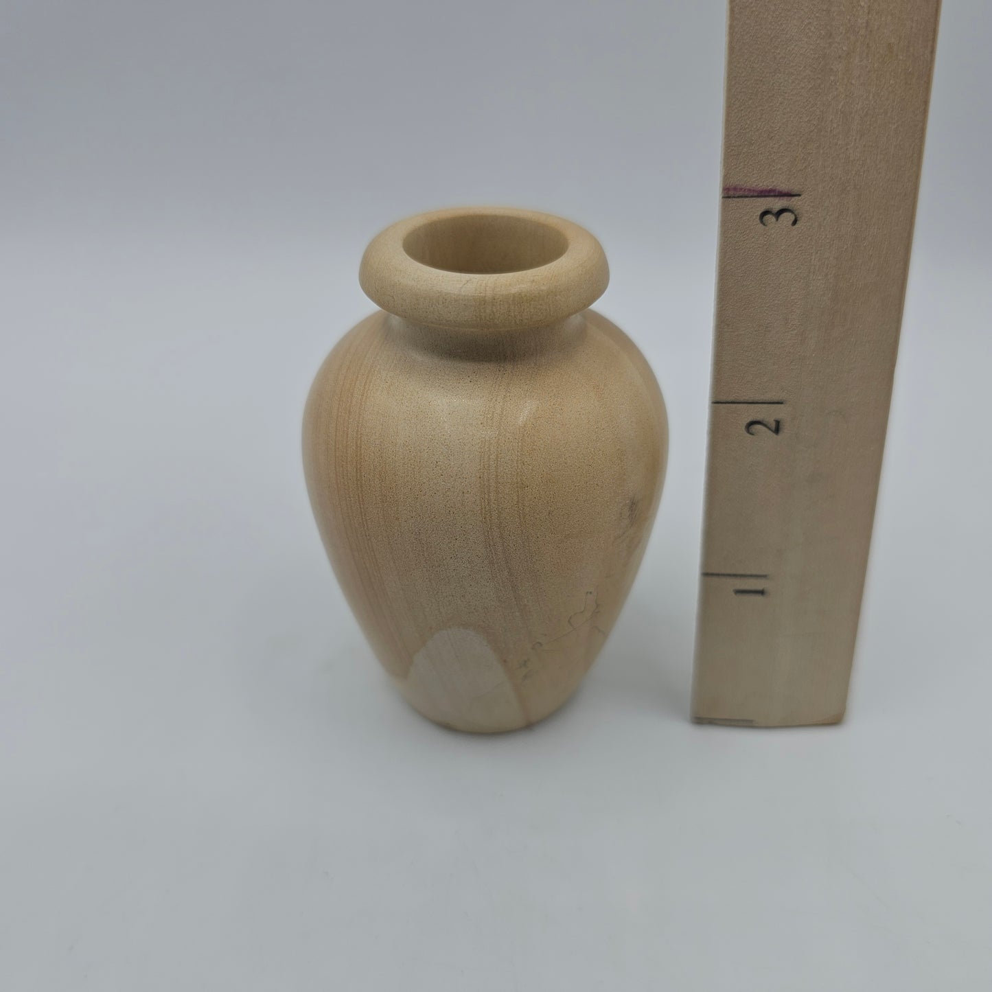 Small Carved Stone Vase Figurine
