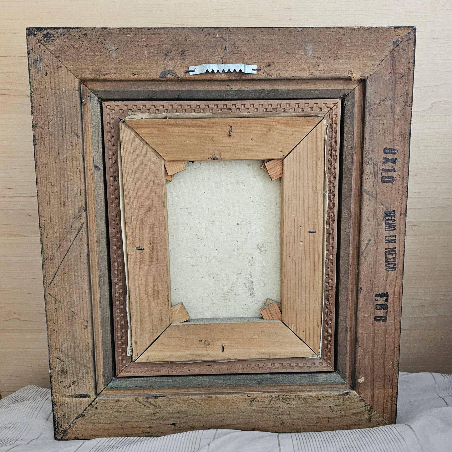 Wood Framed Original Oil Painting - Still Life of Fruit and Wine - Signed Riccard 15" x 17"