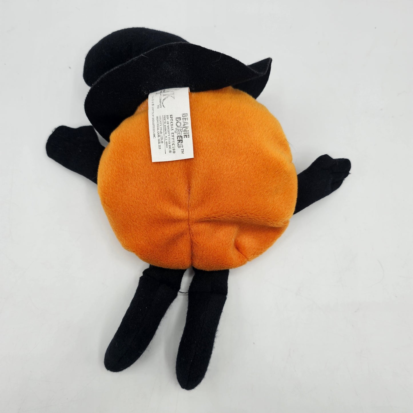 Plush Witch Orange Beanie Bopper Soft Toy