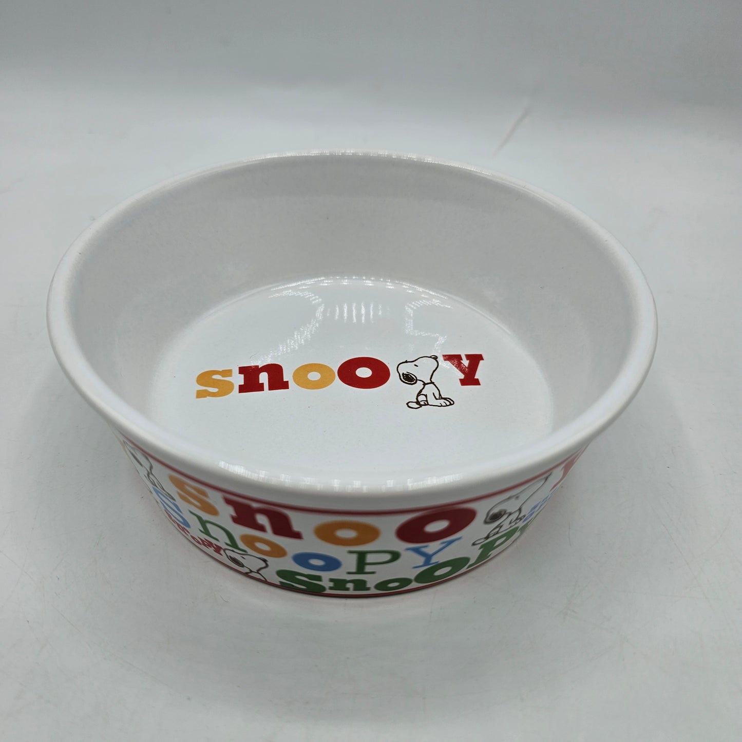 Snoopy Peanuts Dog Bowl Ceramic Pet Food Bowl