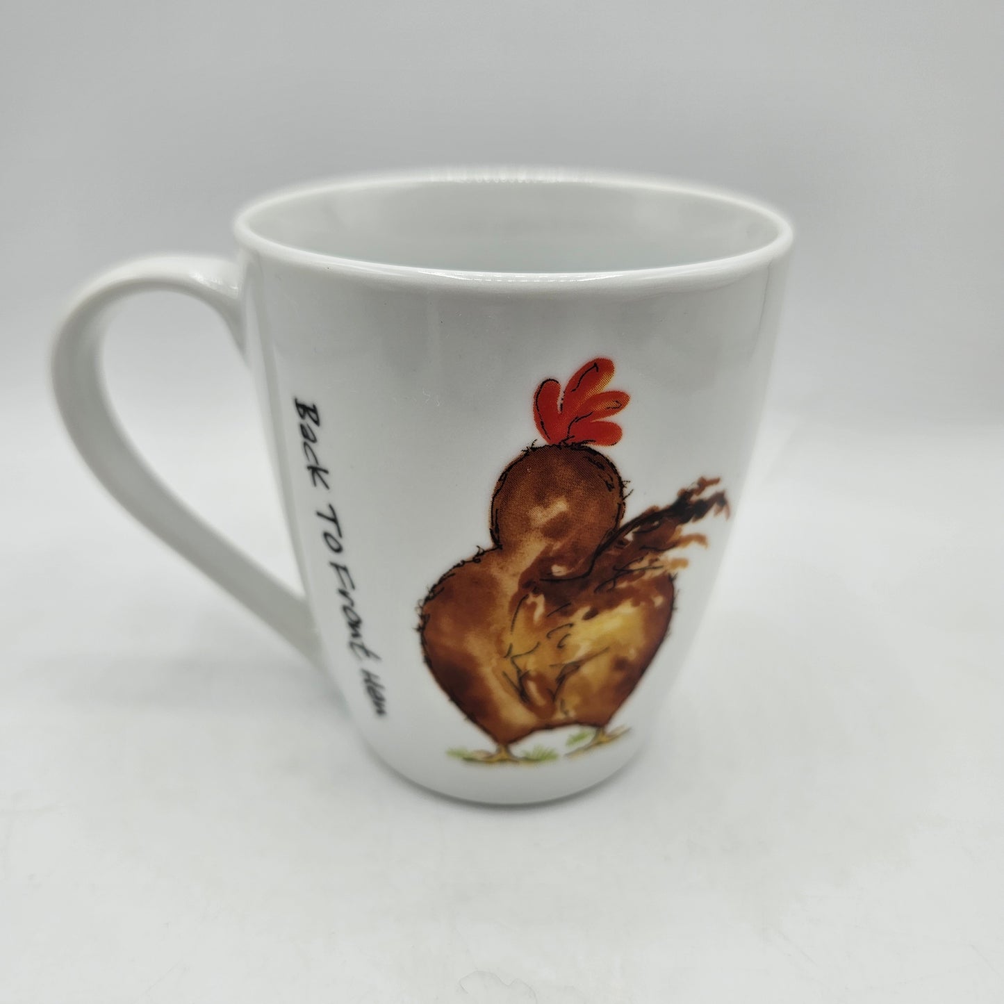Price and Kensington Fine Porcelain Back to Front Hen Chicken Coffee Mug