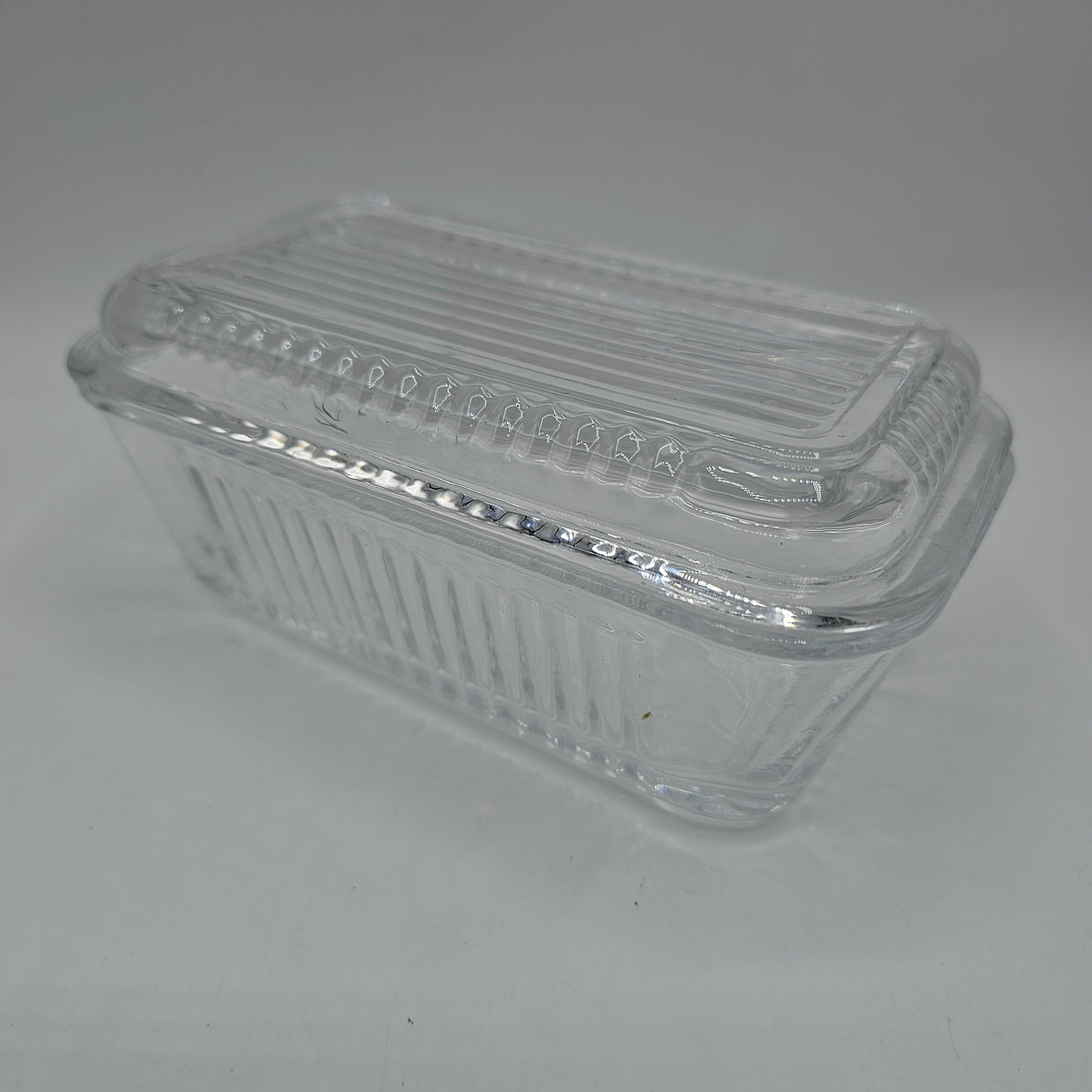 Glass "Butter" Refrigerator Dish