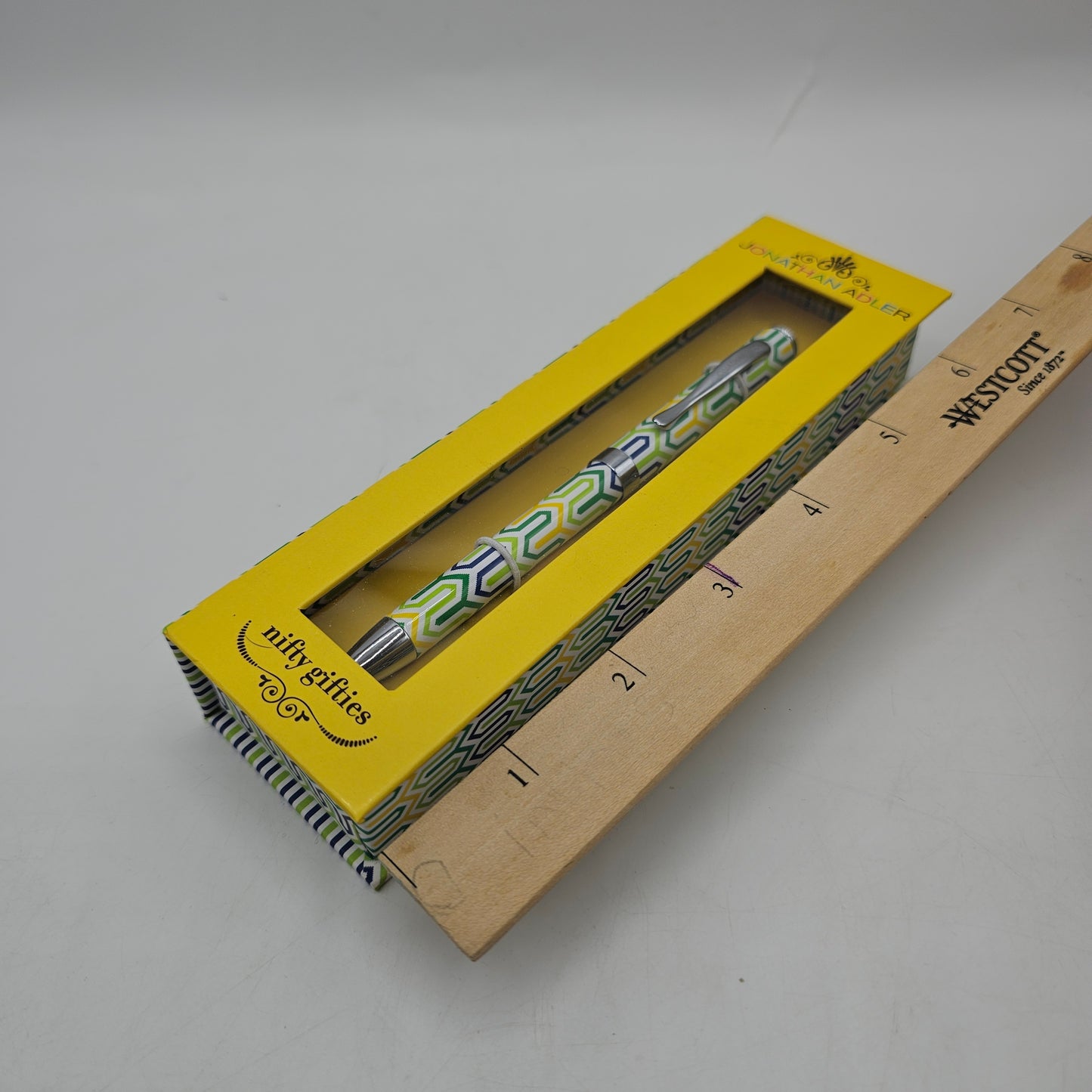 Jonathan Adler Nifty Gifties Ball Point Pen in Box ( black ink - takes standard refills)