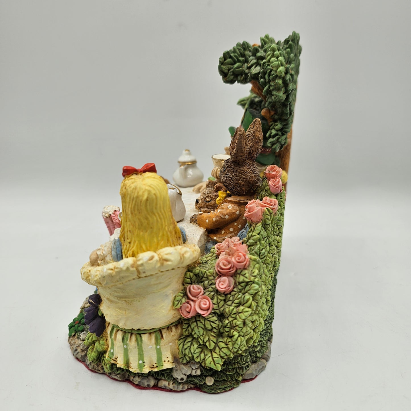 Alice in Wonderland Bookends - The Mad Hatter's Tea Party - Smithsonian Institute, Limited Edition, Signed