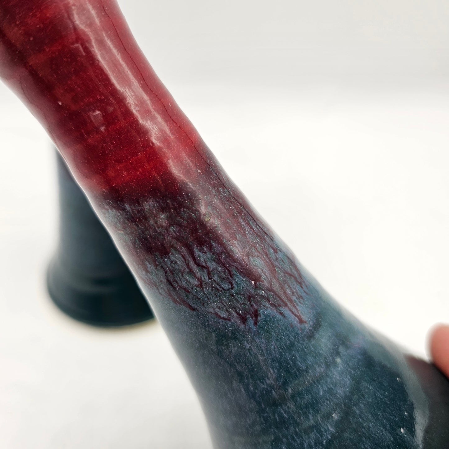 Artisan Pottery Taper Candlesticks / Bud Vases by Cady Clay Works