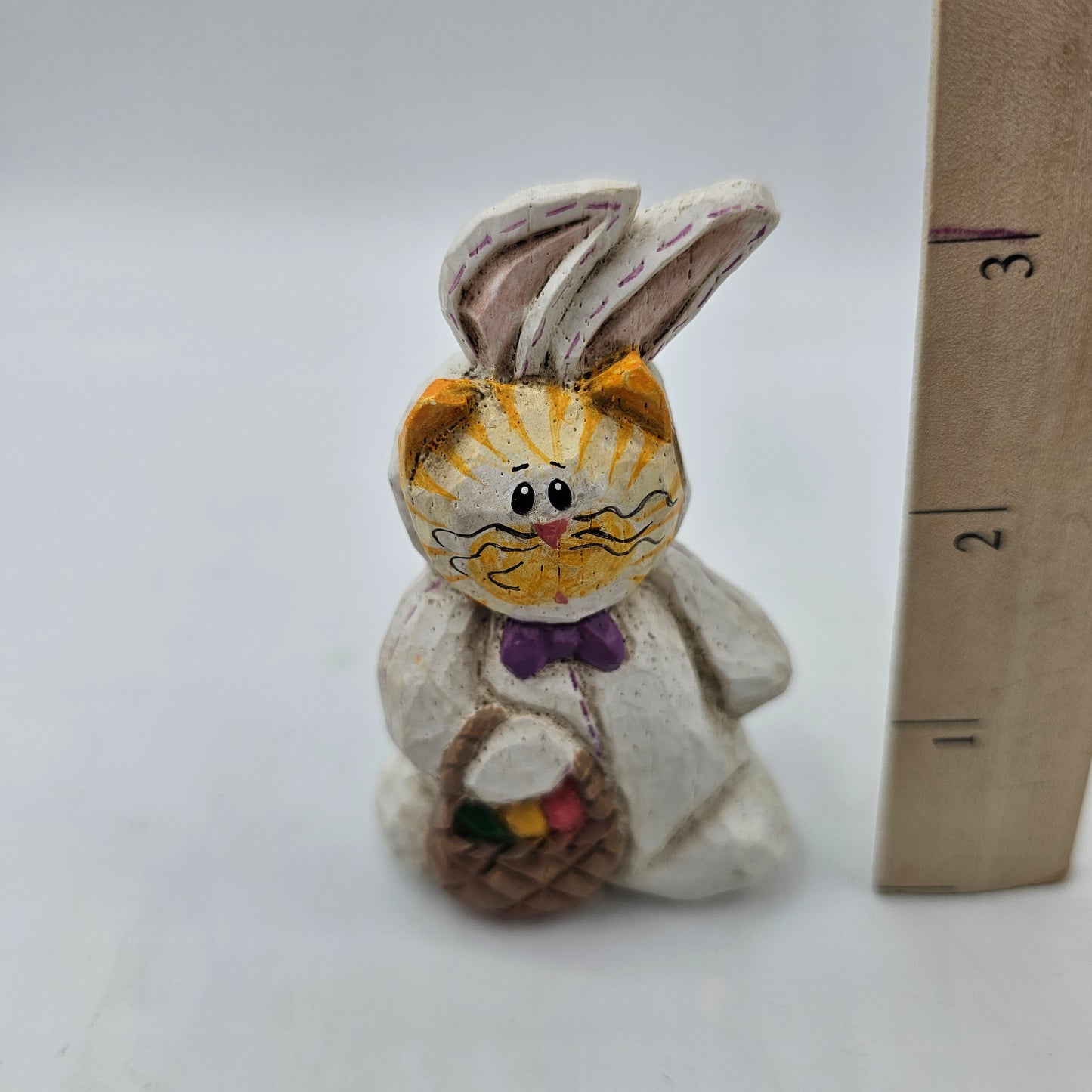 Easter Bunny with Cat Mask Figurine by Eddie for Midwest of Cannon Falls