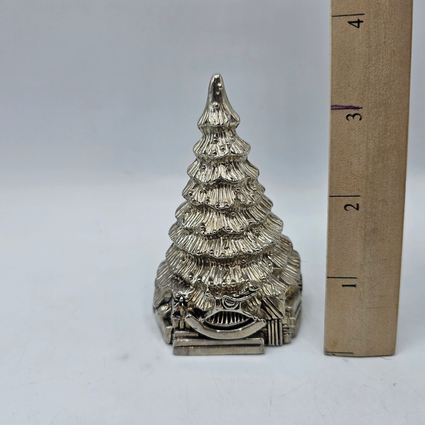Silver Plated Christmas Tree Single Salt Shaker