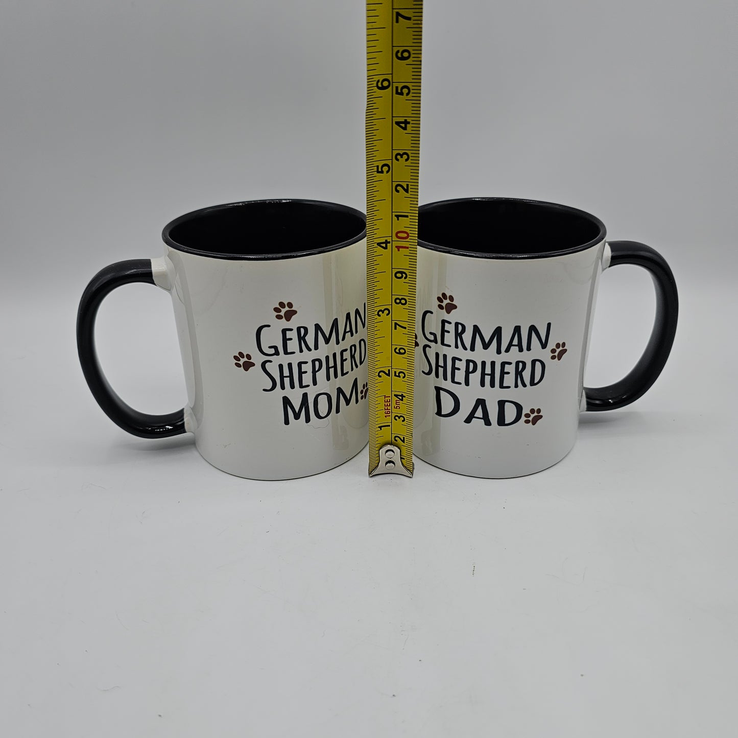 German Shepherd Dad And Mom Mug Set - Double Sided