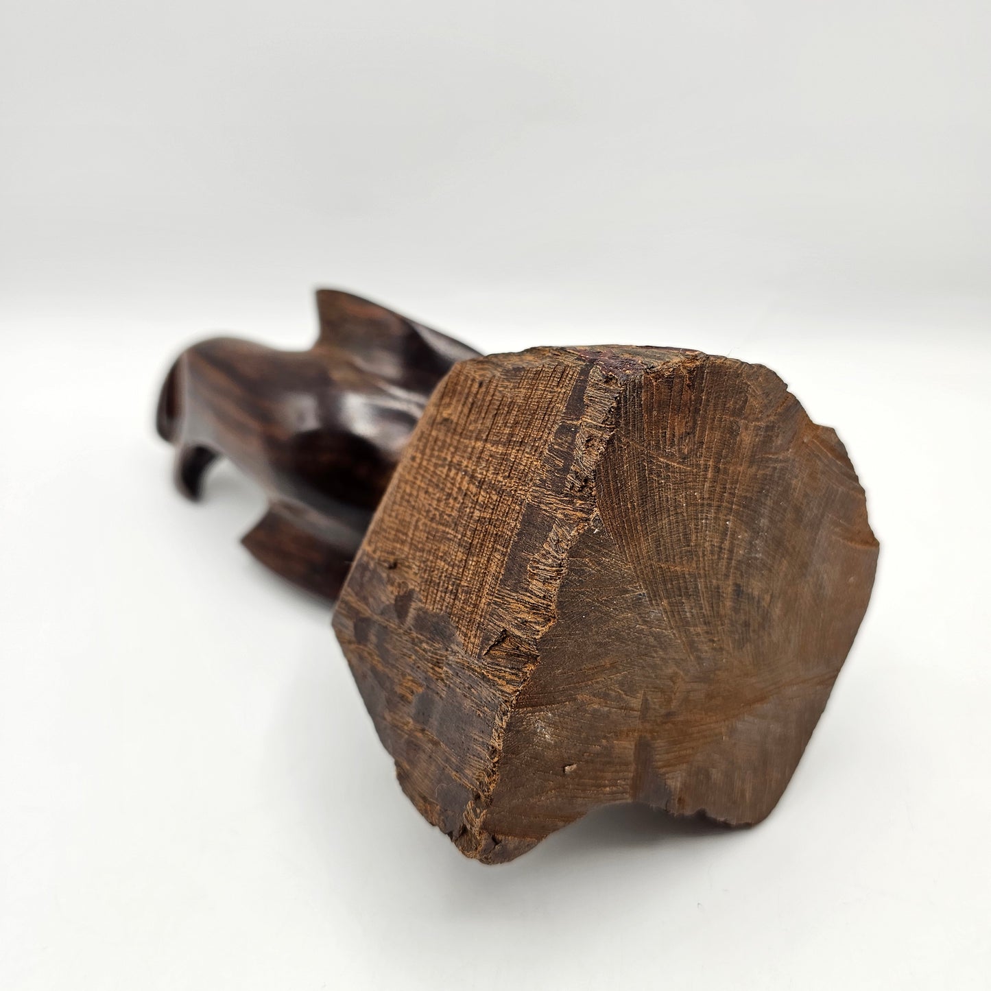 Carved Ironwood Eagle Sculpture