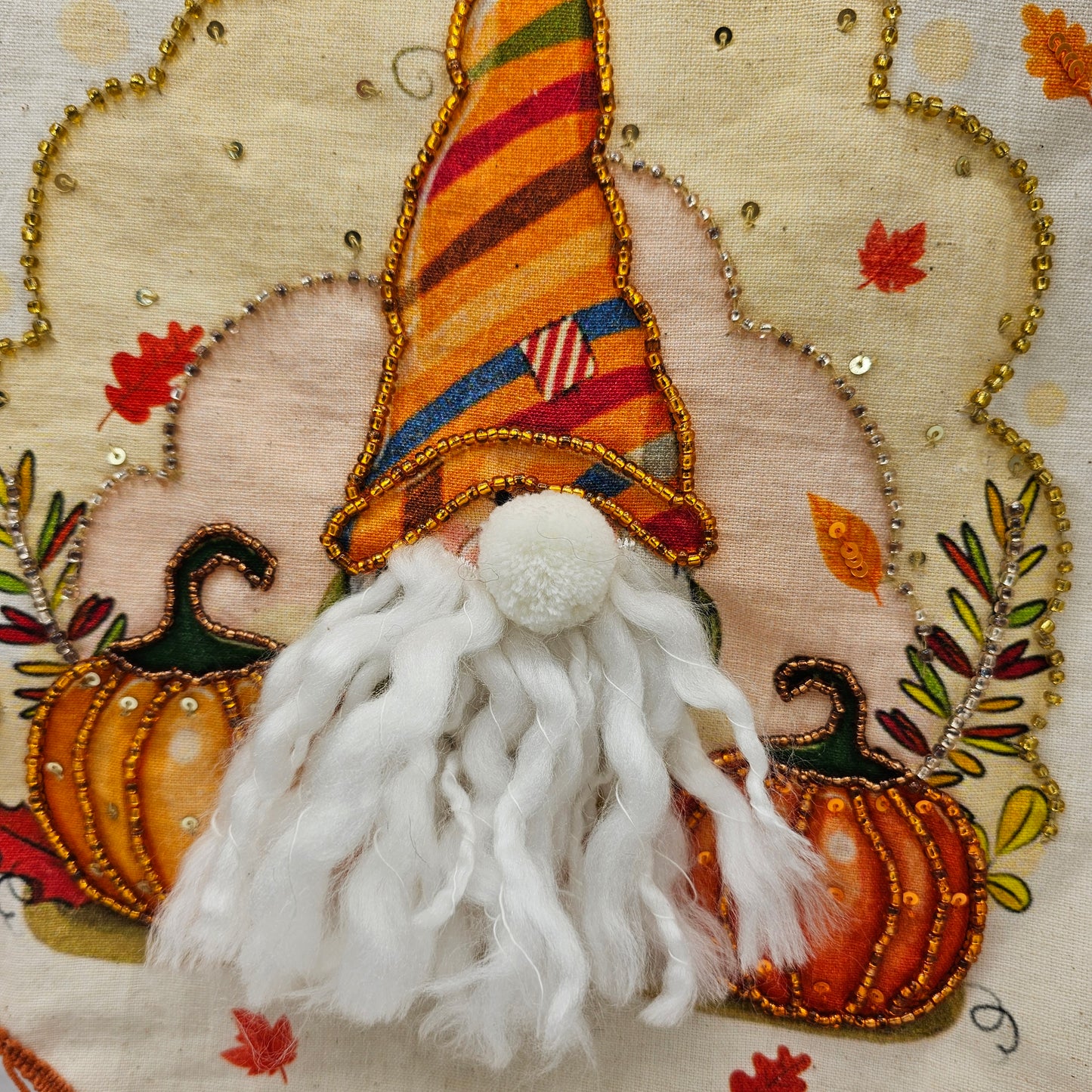 "Blessed" Gnome Happy Fall Hanging Banner